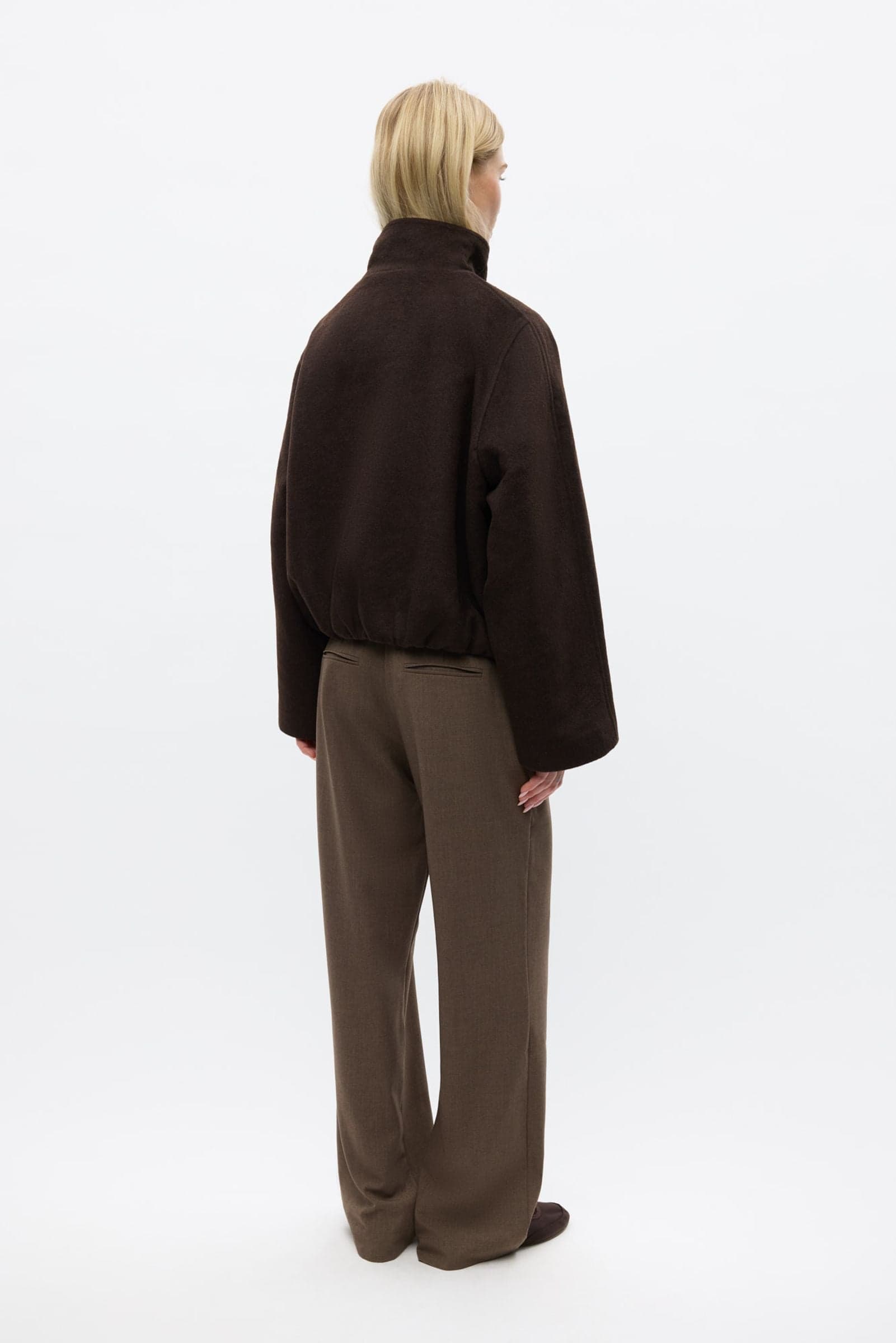 ENSIGRID WOOL JACKET 7276 Chocolate Torte Mel