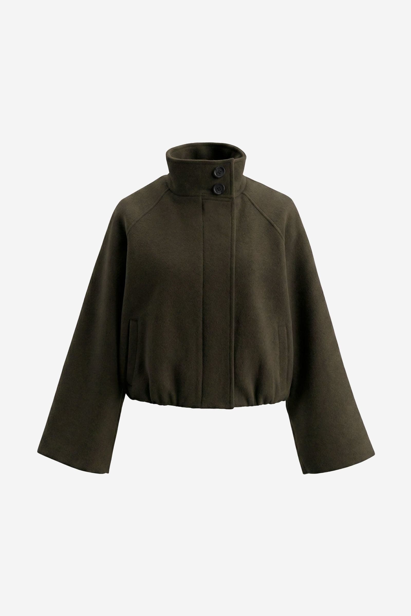 ENSIGRID WOOL JACKET 7276 Dark Olive Mel