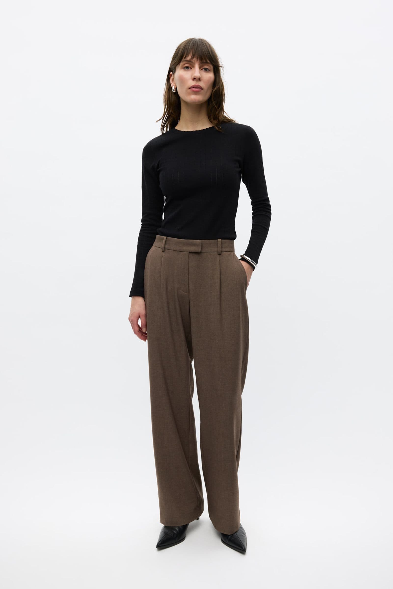 ENBETA PANTS 7459 Brown Melange