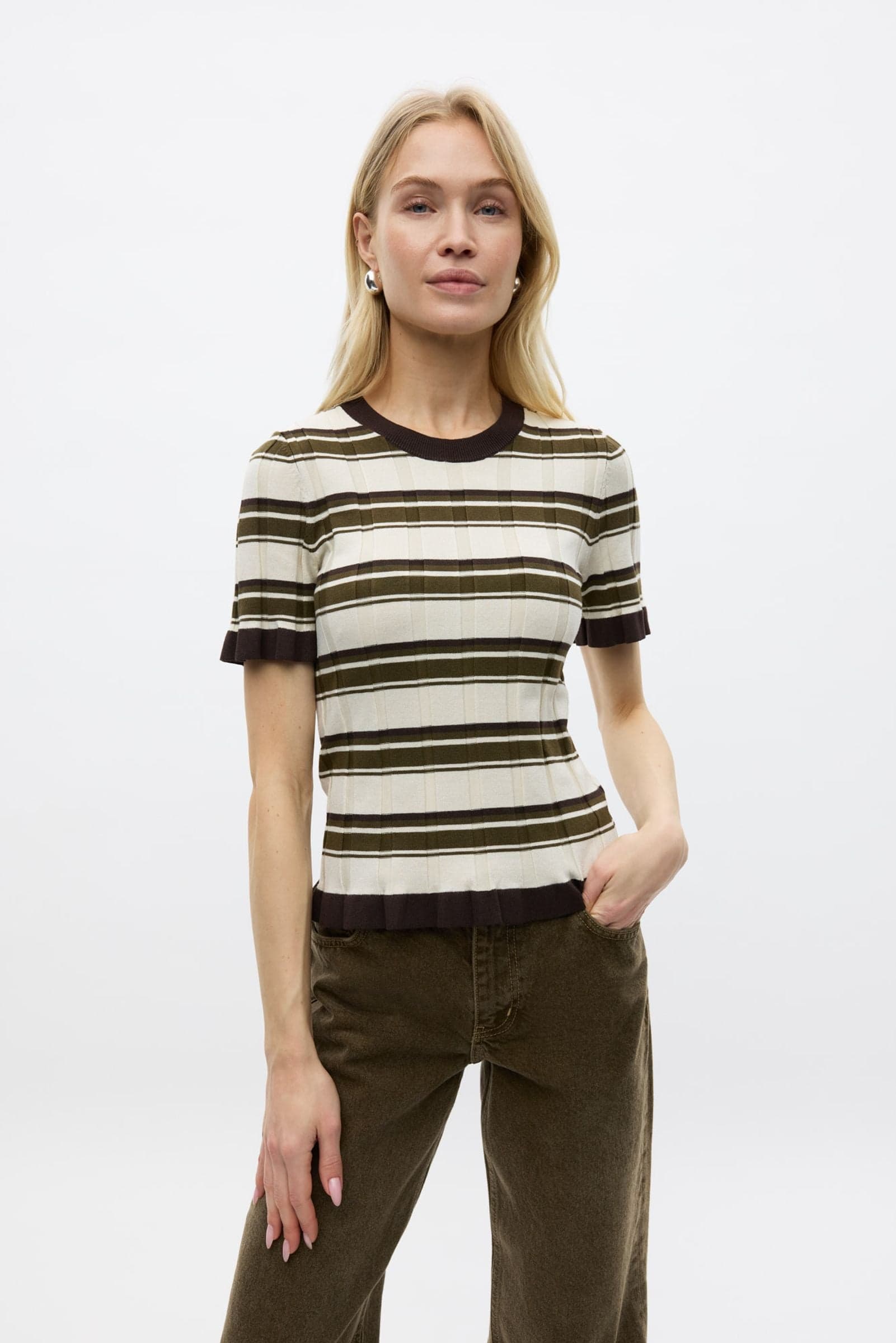 ENGIGI SS KNIT TEE 7231 Olive Birch St.