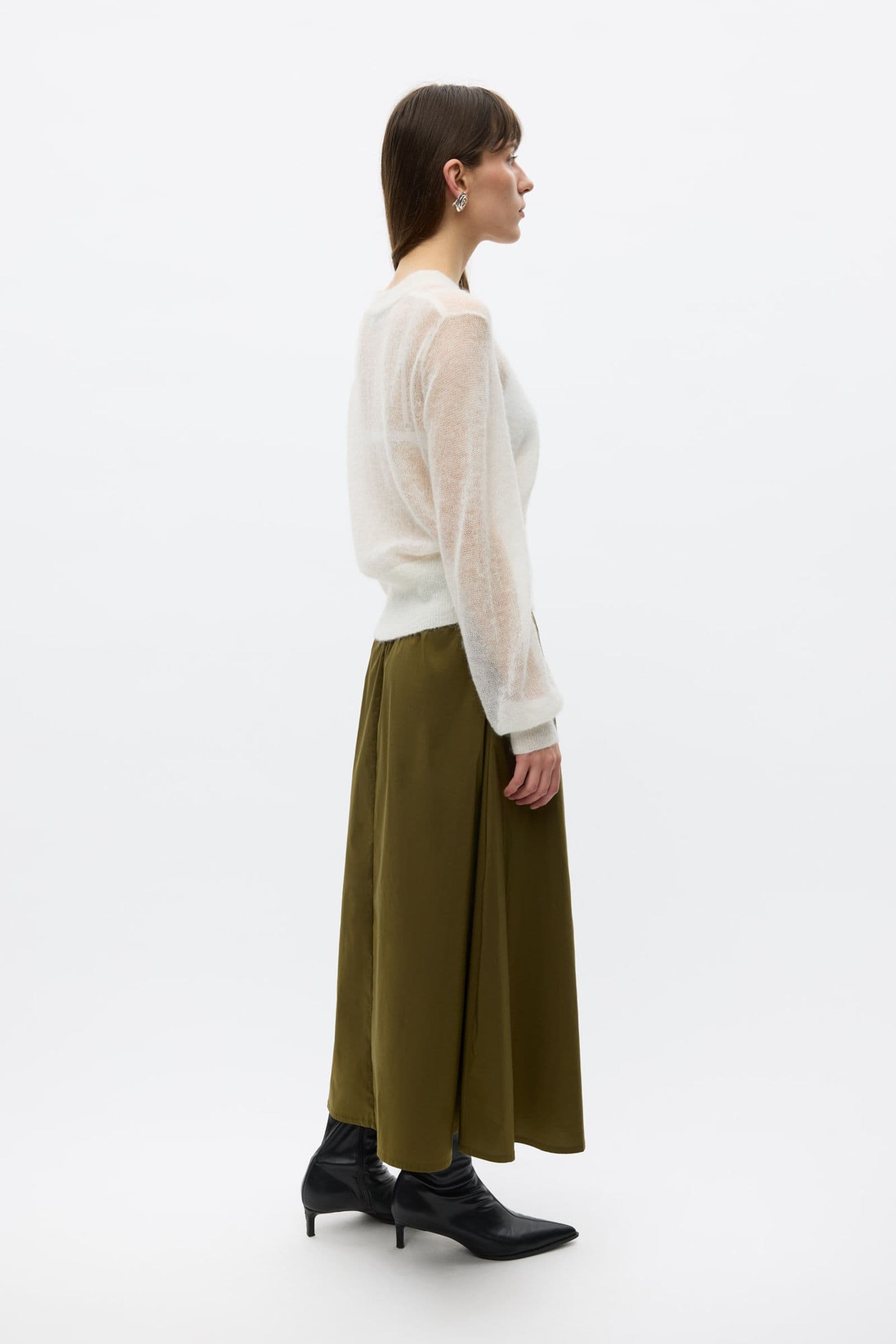 ENDOVA LS V-N KNIT 7464 Silver Birch