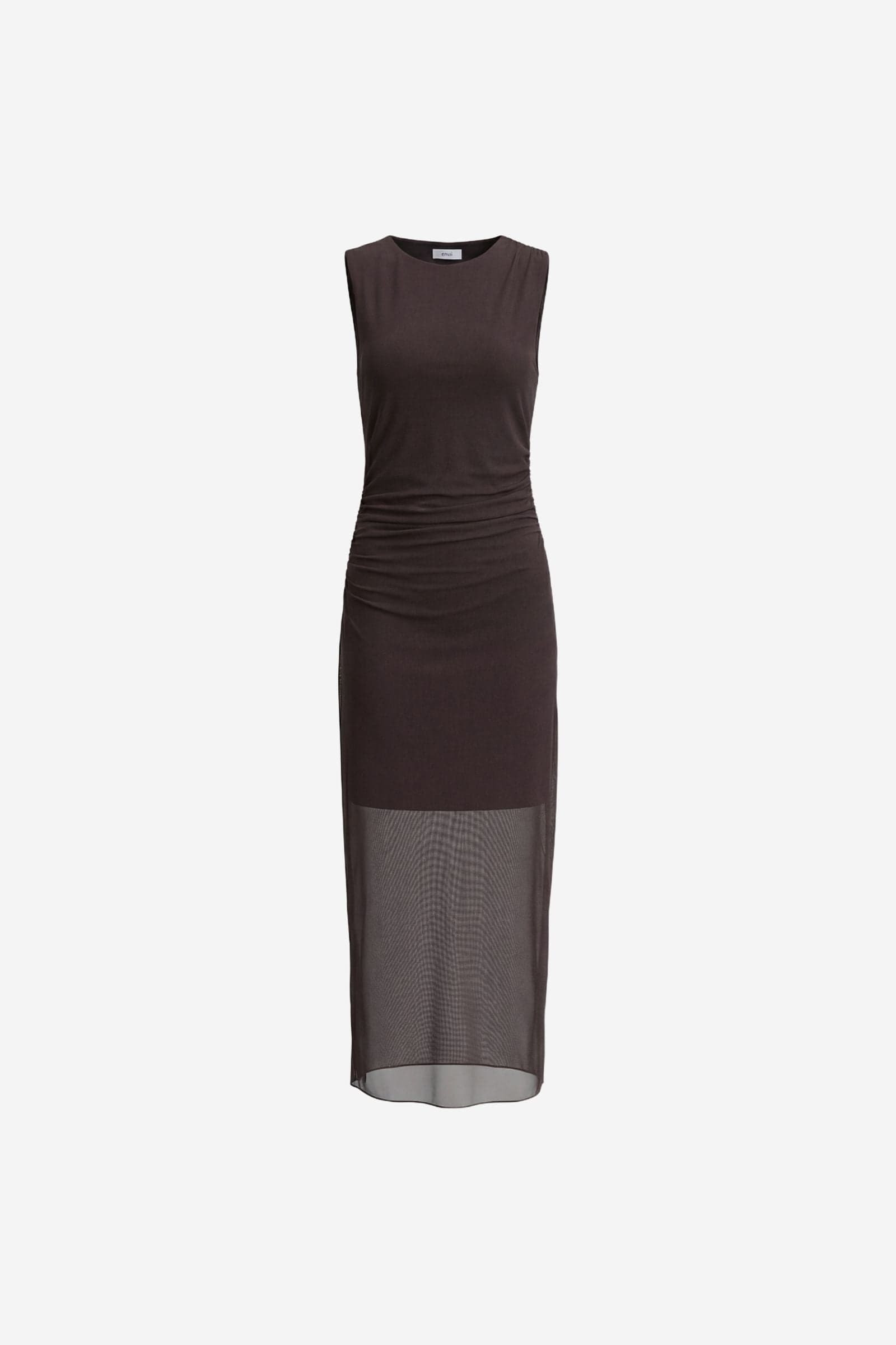 ENNICOLA TANK LONG DRESS 7386 Chocolate Torte