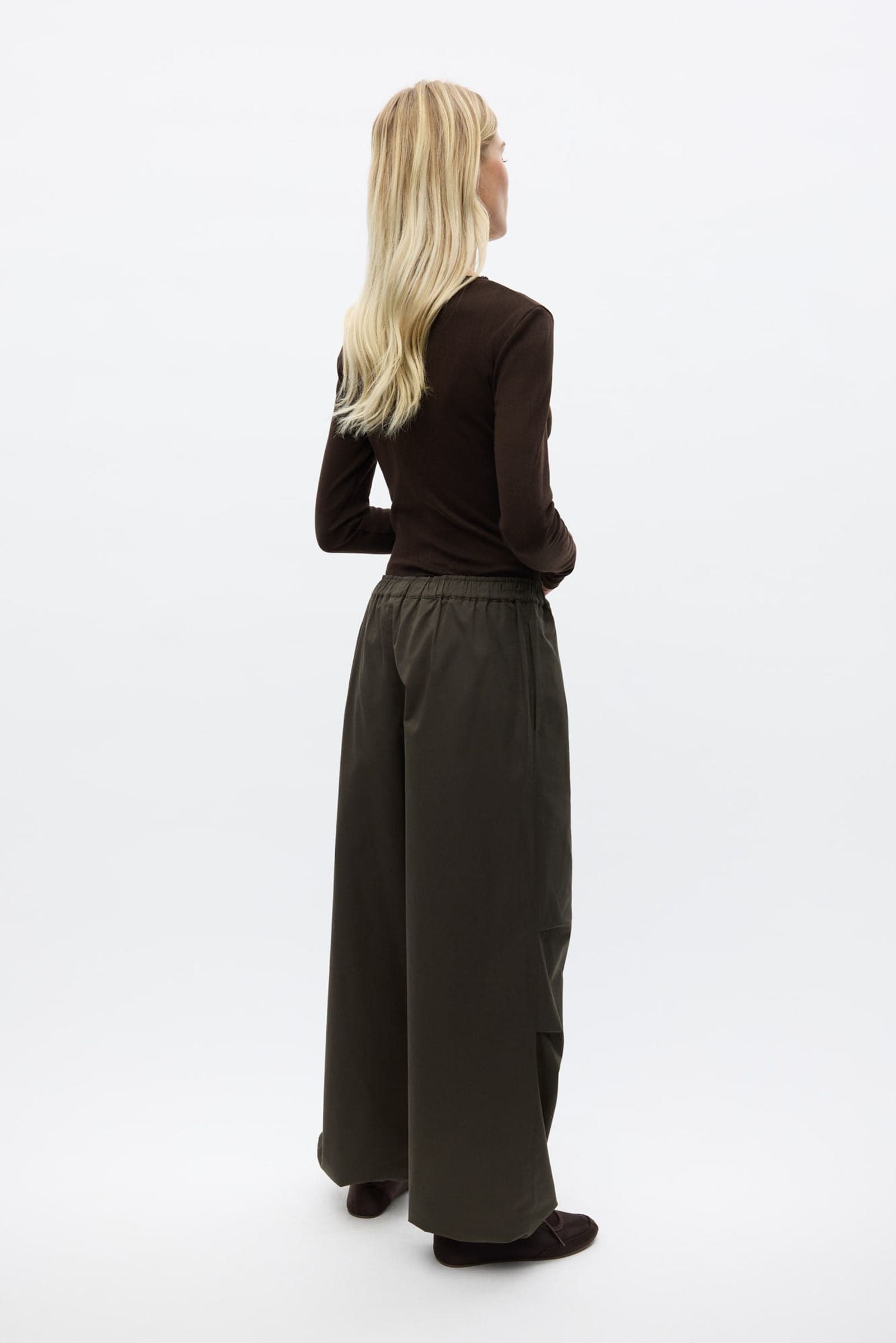 ENBELOU PANTS POCKET 7487 Washed Dark Olive