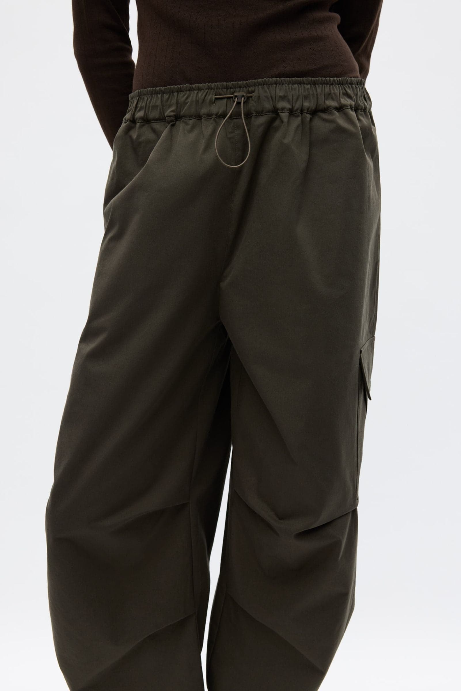 ENBELOU PANTS POCKET 7487 Washed Dark Olive