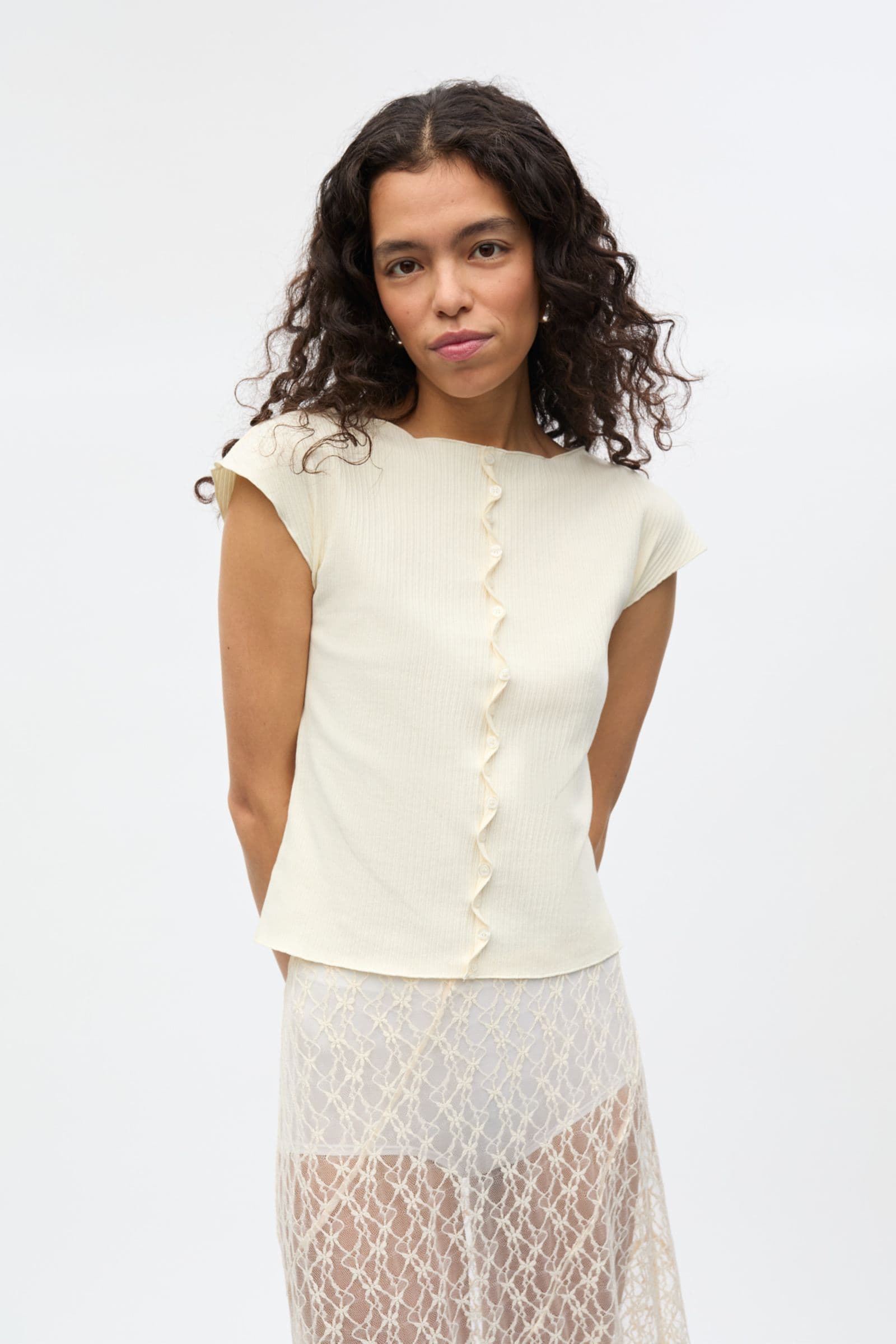 ENELIN SL CARDIGAN 7442 Buttercream