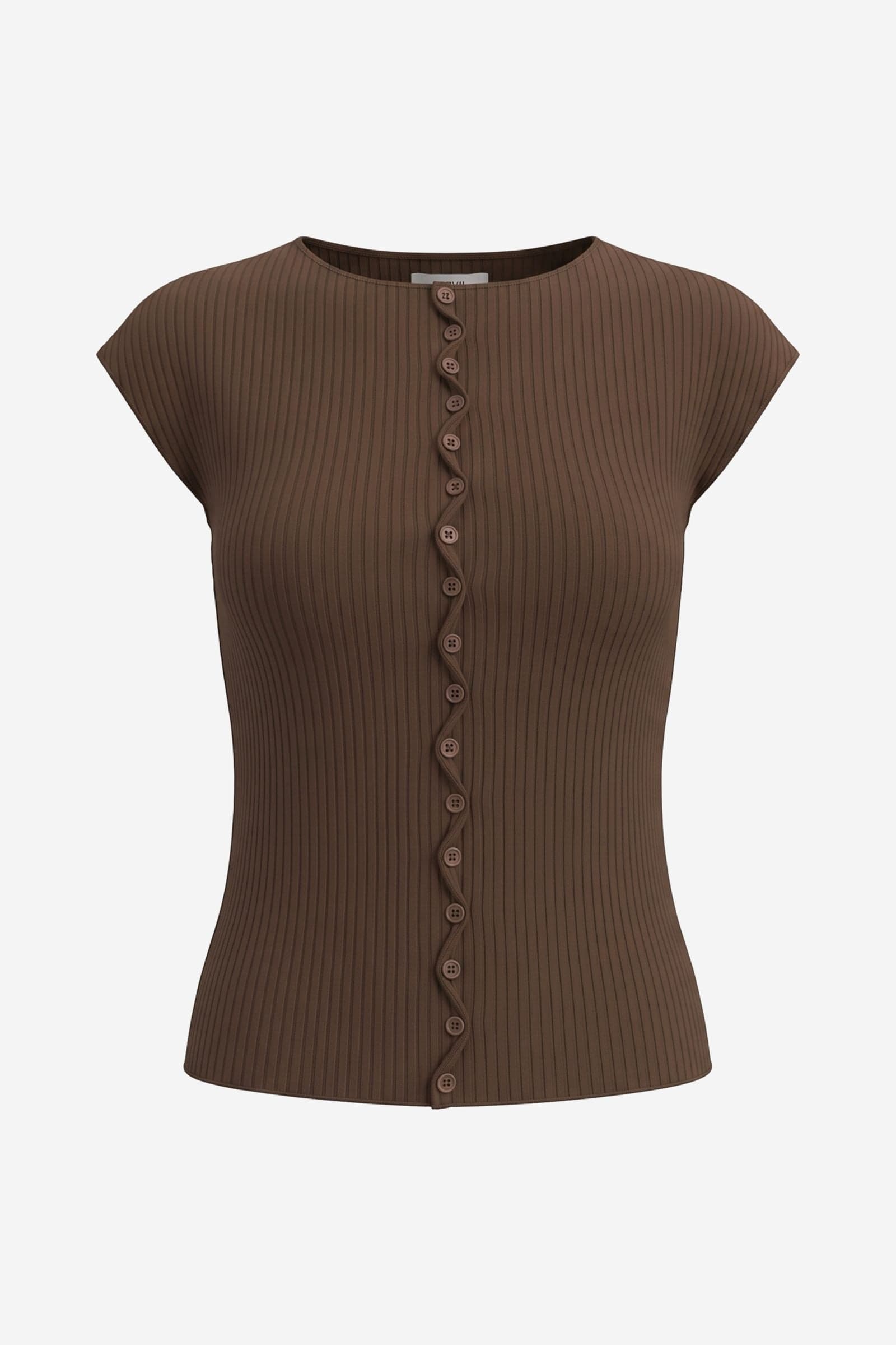 ENELIN SL CARDIGAN 7442 Chocolate Torte