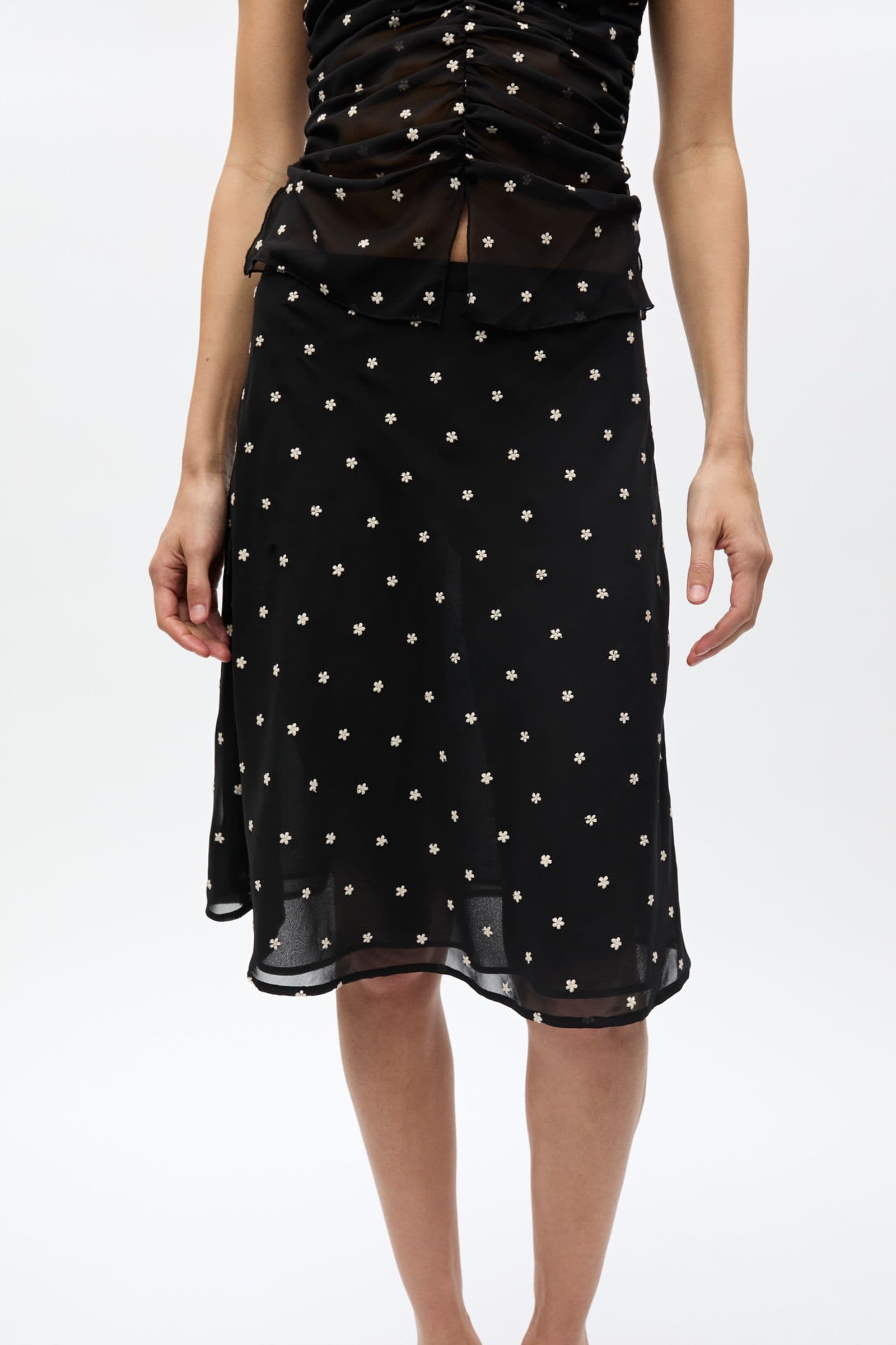 ENYARSI SKIRT 7505 Black Emb