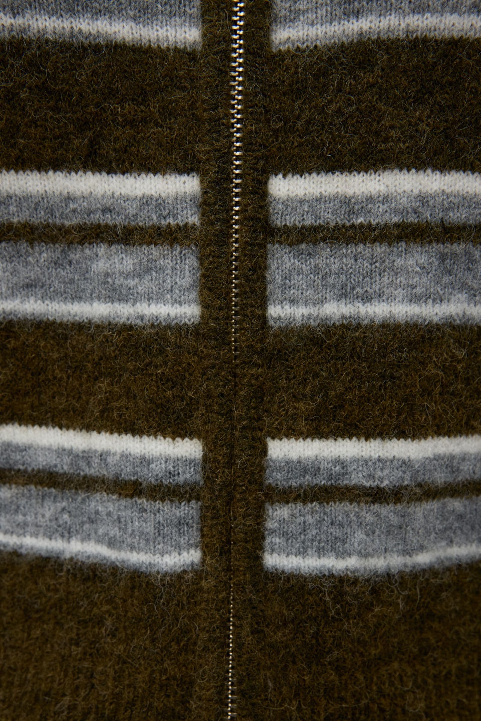 ENBESSIE LS CARDIGAN 7454 Olive Stripe
