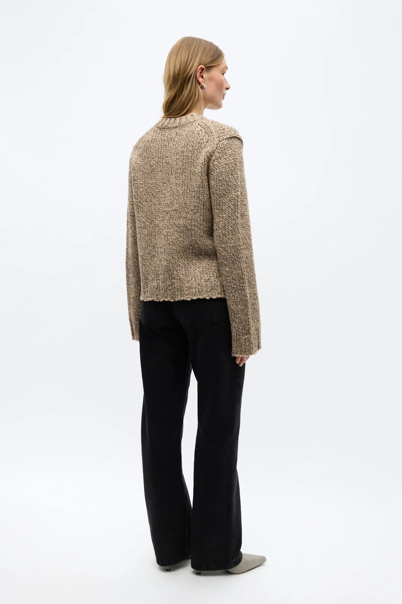 Enelise LS ON Knit 7480 Walnut Silver