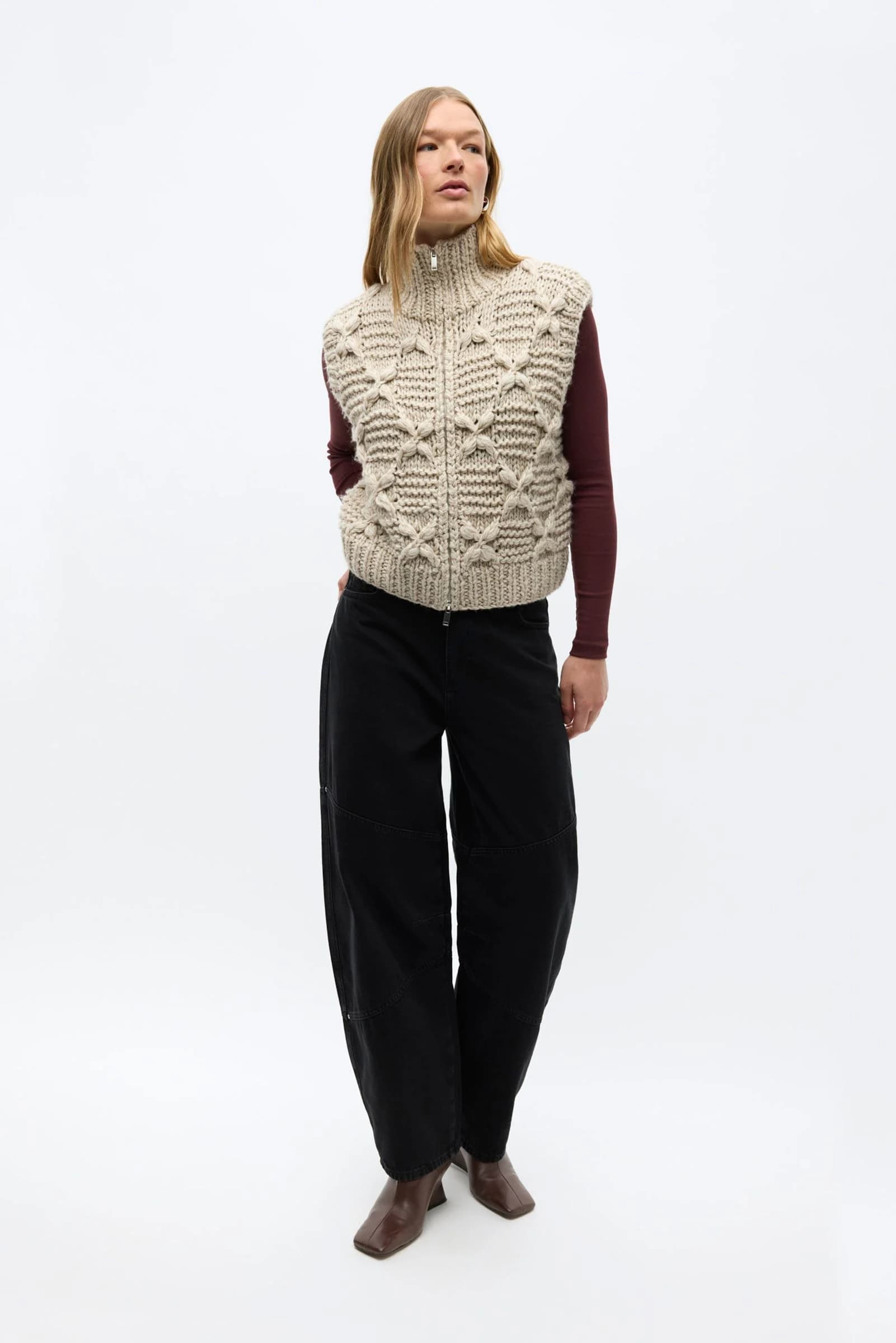 Enkaia Vest 7478 Silver Birch Mel