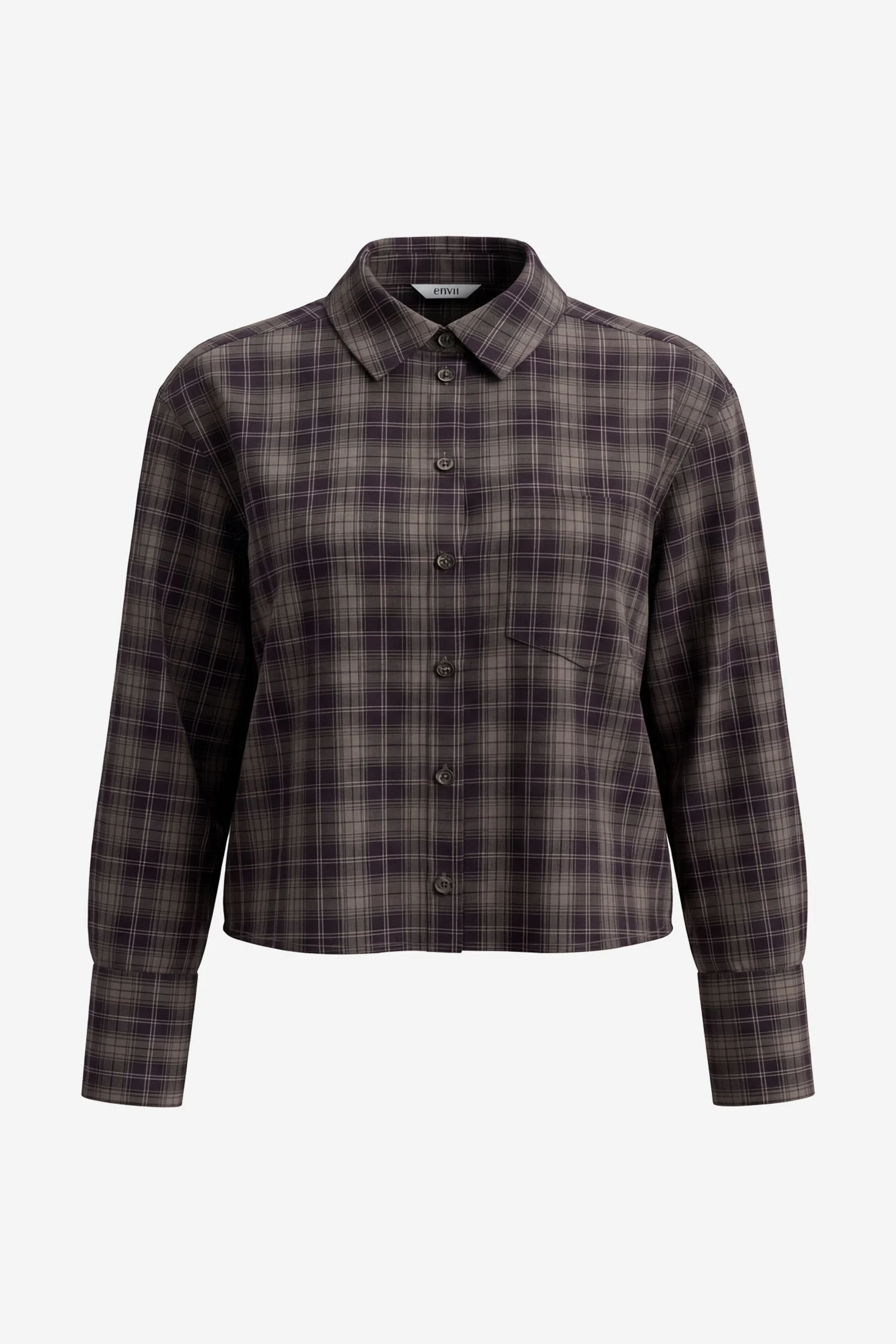 Enweb Ls Short Shirt Ch 7488 Decadent Check