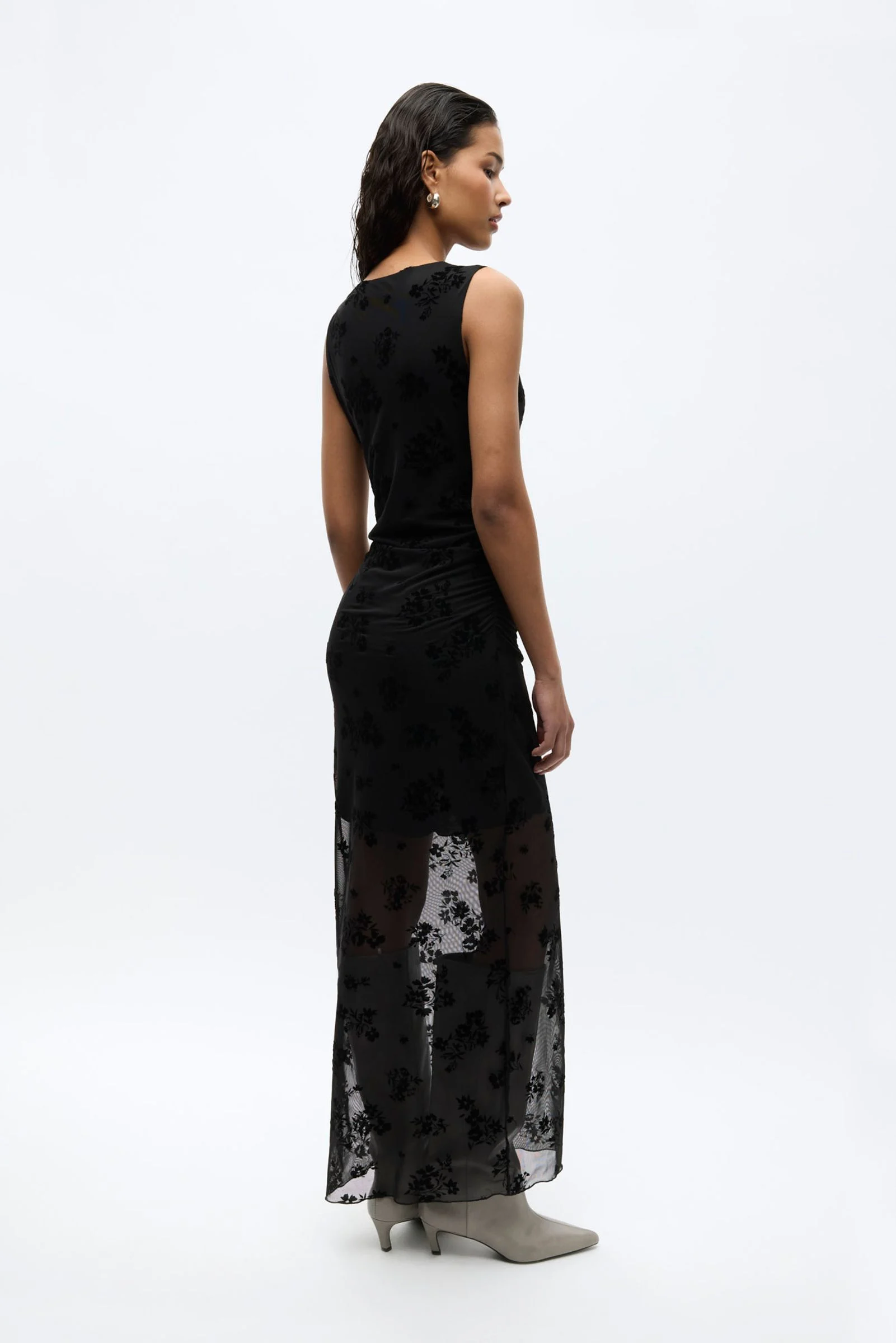 Ennicola Tank Long Dress 7357 Black