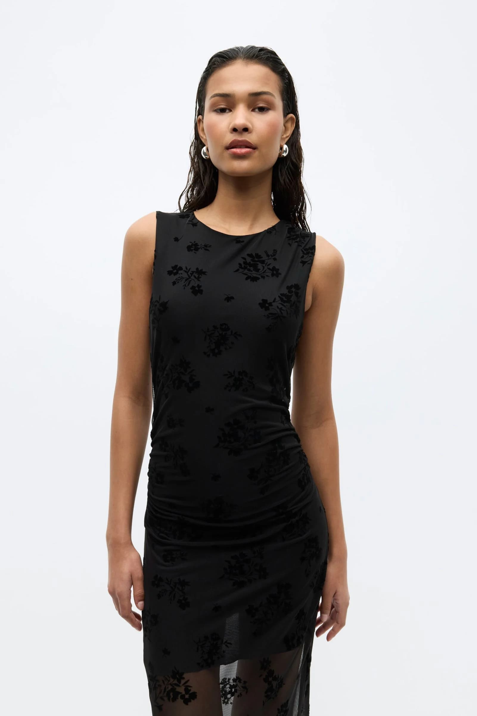 Ennicola Tank Long Dress 7357 Black