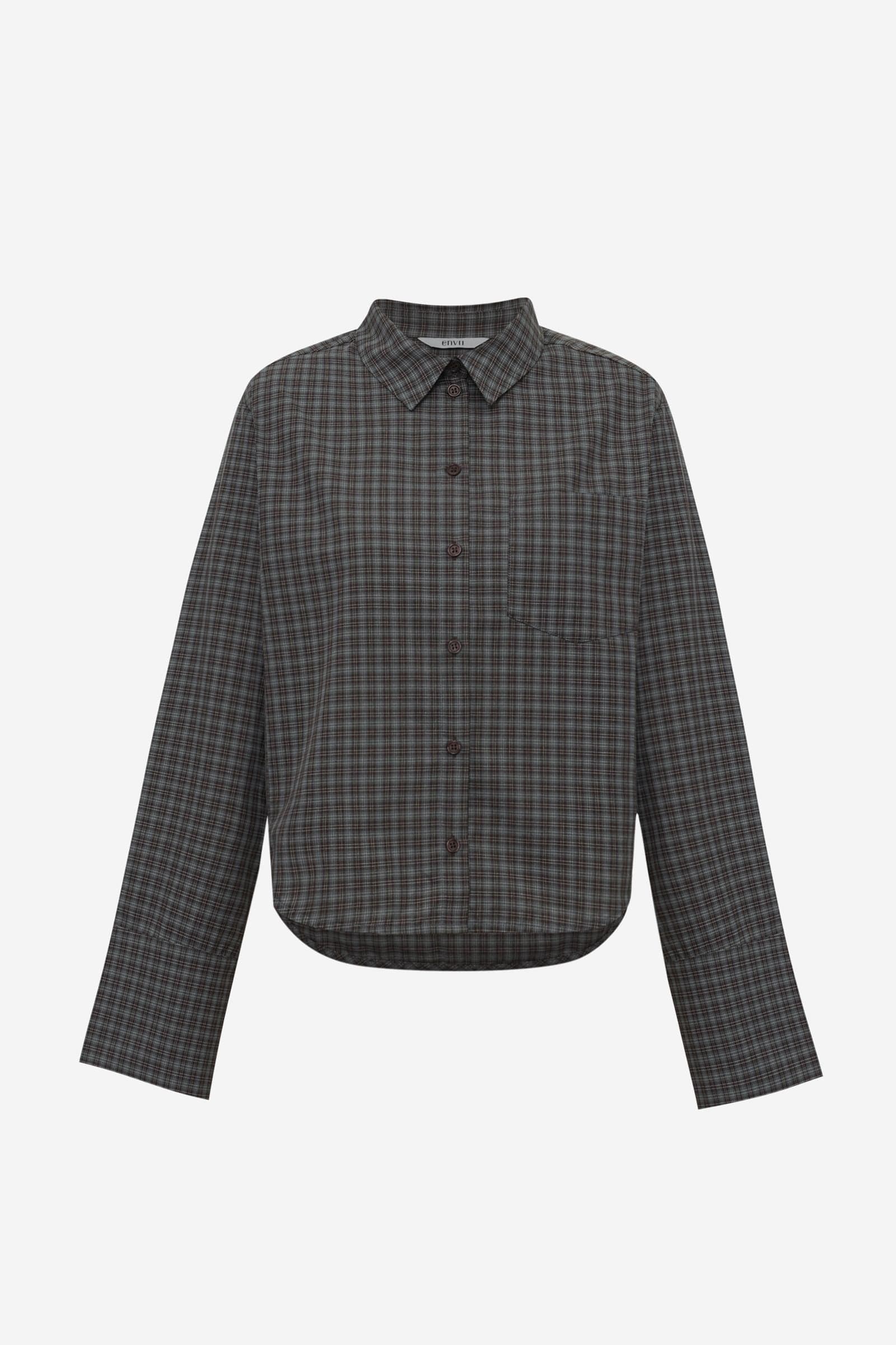 ENWEB LS SHORT SHIRT 7518 Pine Check