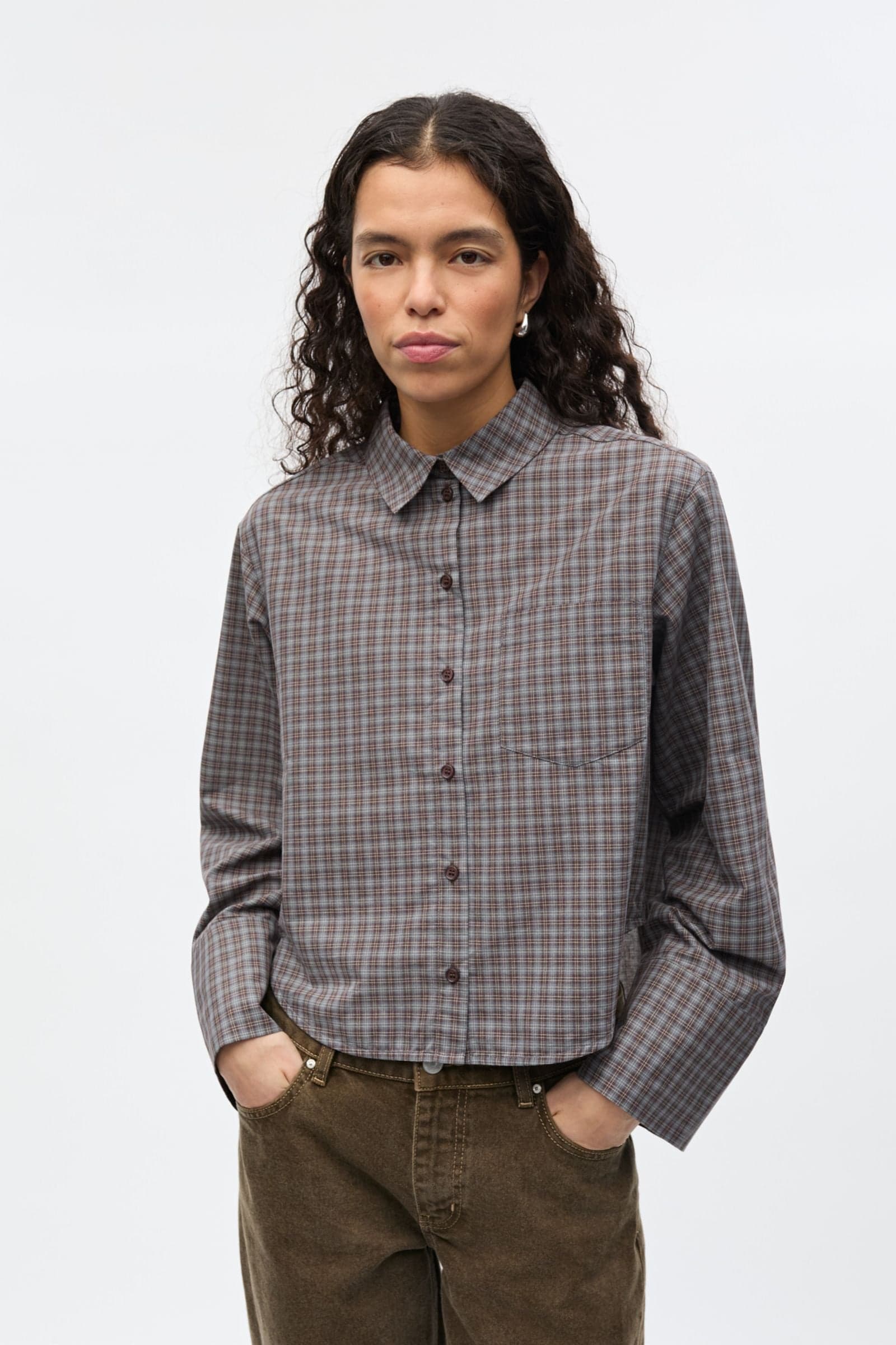 ENWEB LS SHORT SHIRT 7518 Pine Check