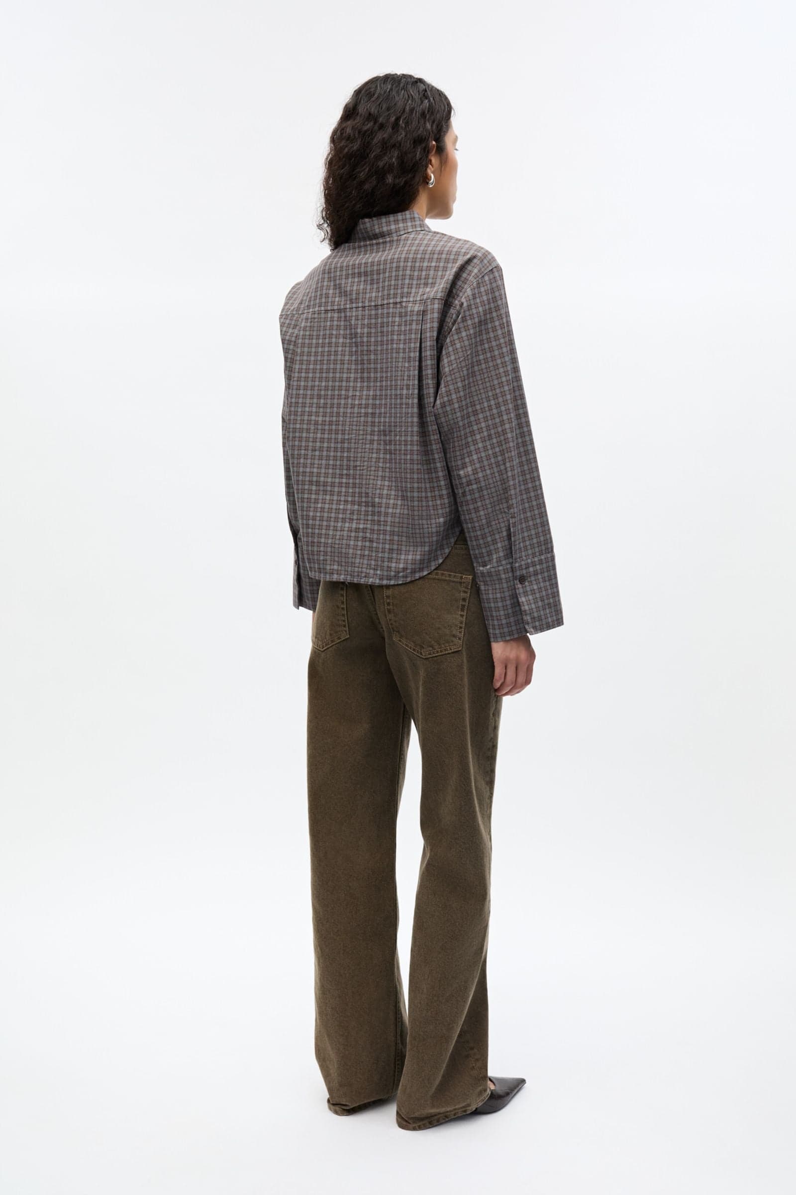 ENWEB LS SHORT SHIRT 7518 Pine Check