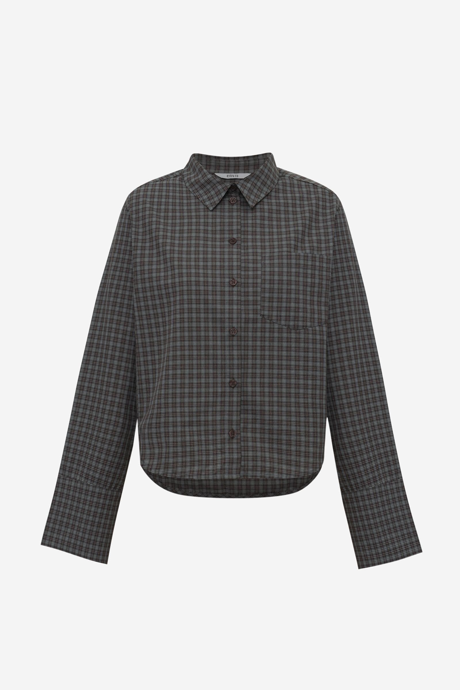 ENWEB LS SHORT SHIRT 7518 Pine Check