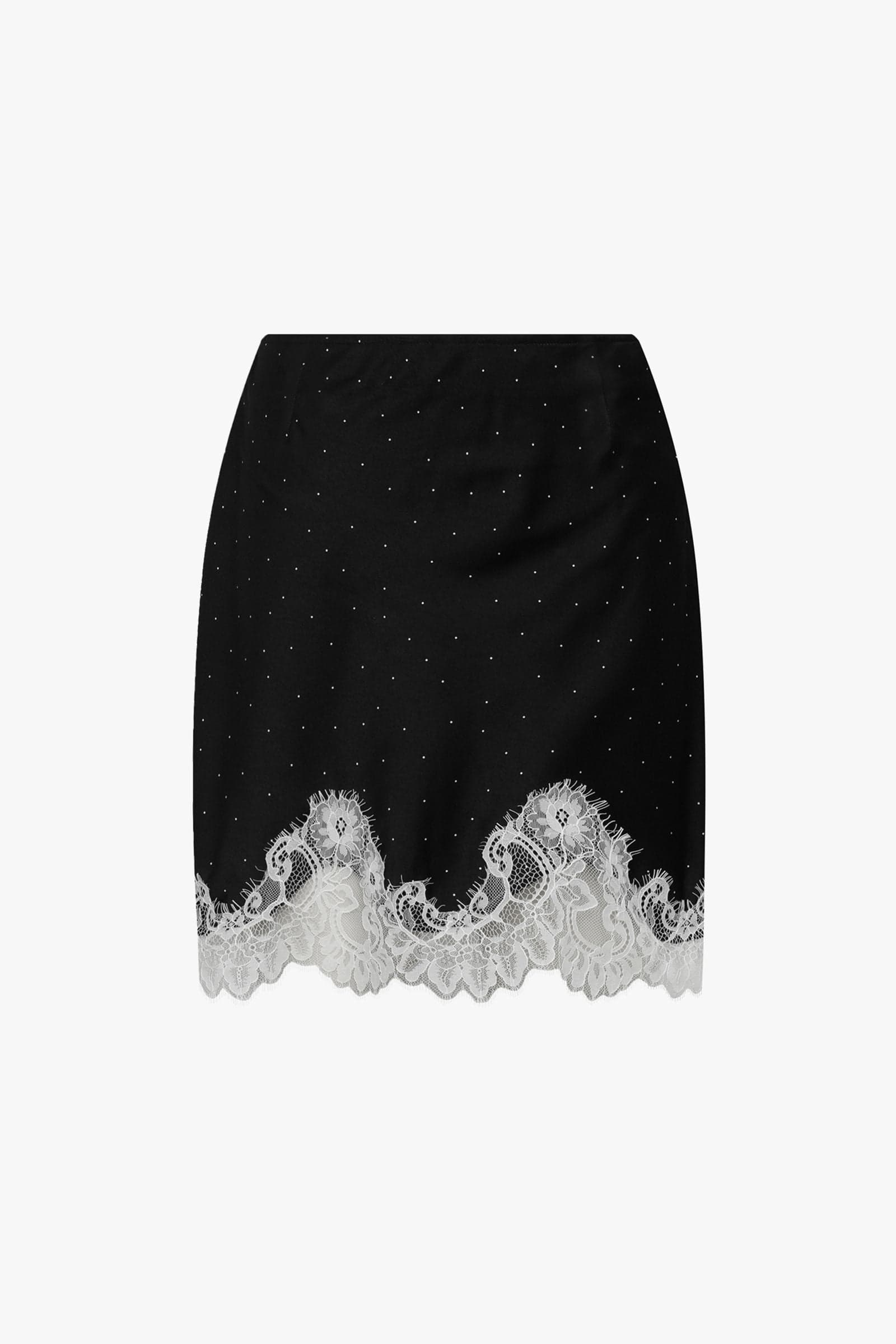 ENNANNA SKIRT 7520 Black White mini dot