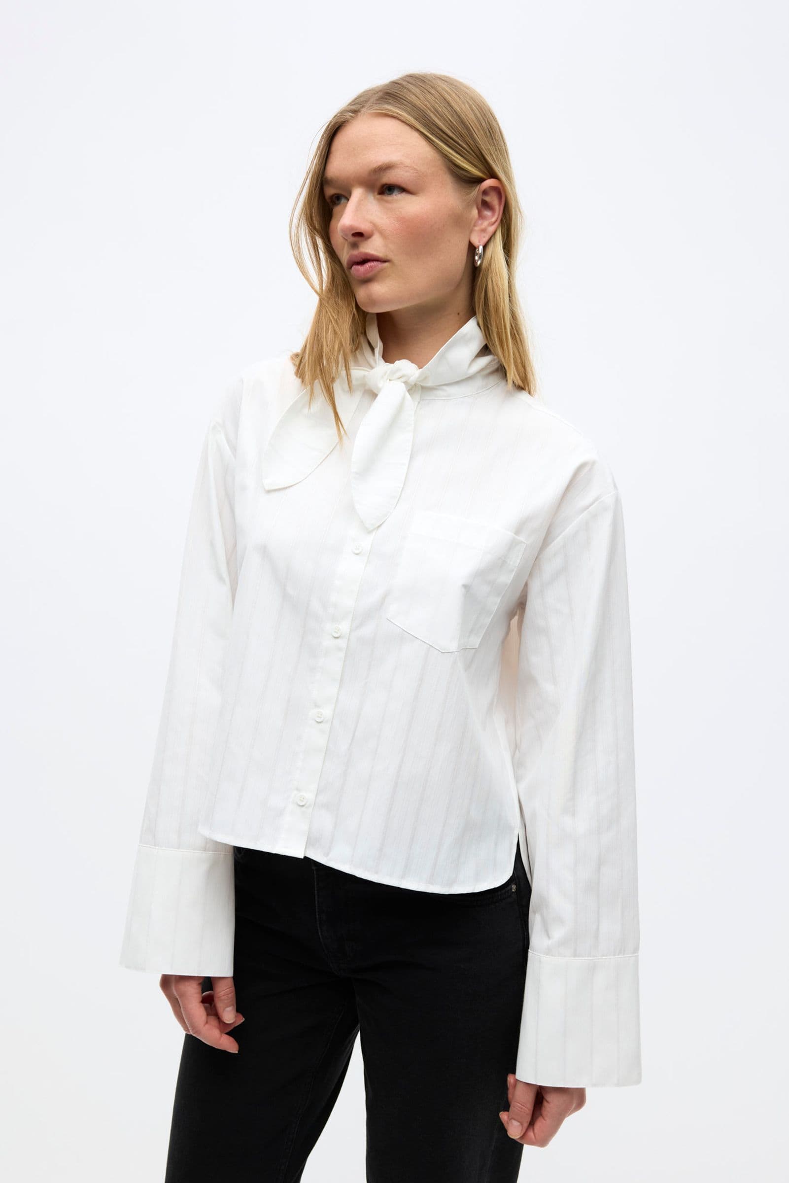 Enweb Shirt Short Tie 7495 Bright White