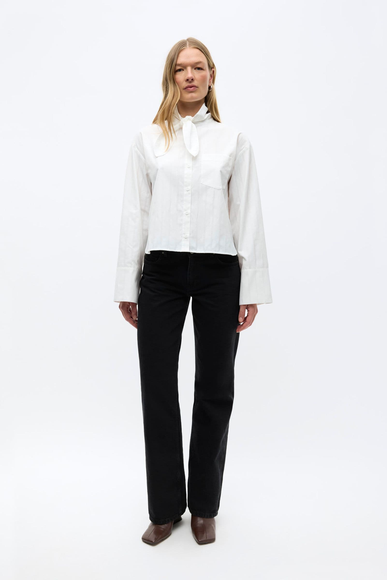 Enweb Shirt Short Tie 7495 Bright White