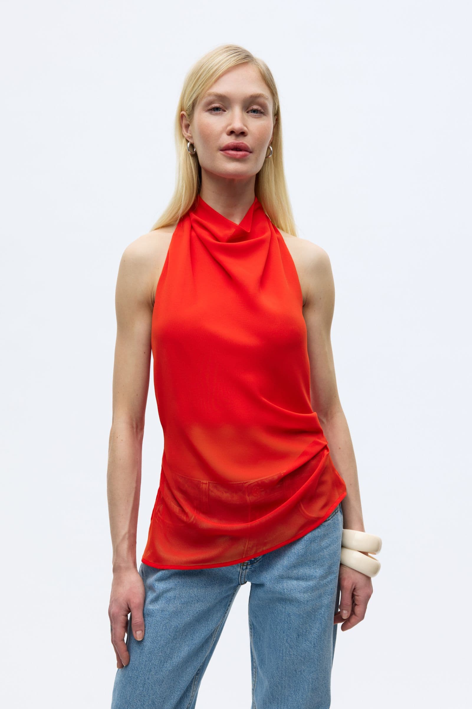 ENYARSI TIE TOP 7349 FIERY RED