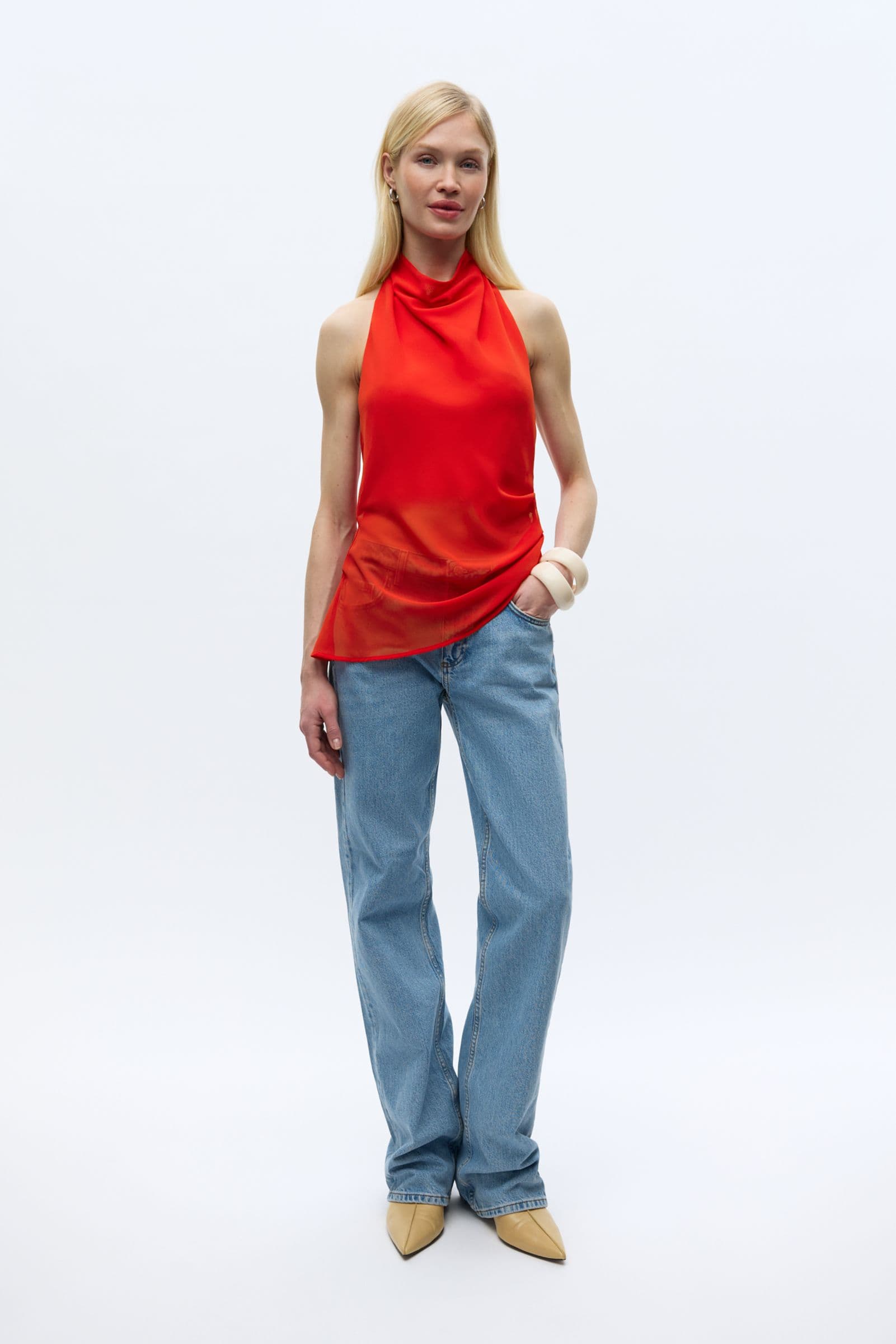 ENYARSI TIE TOP 7349 FIERY RED