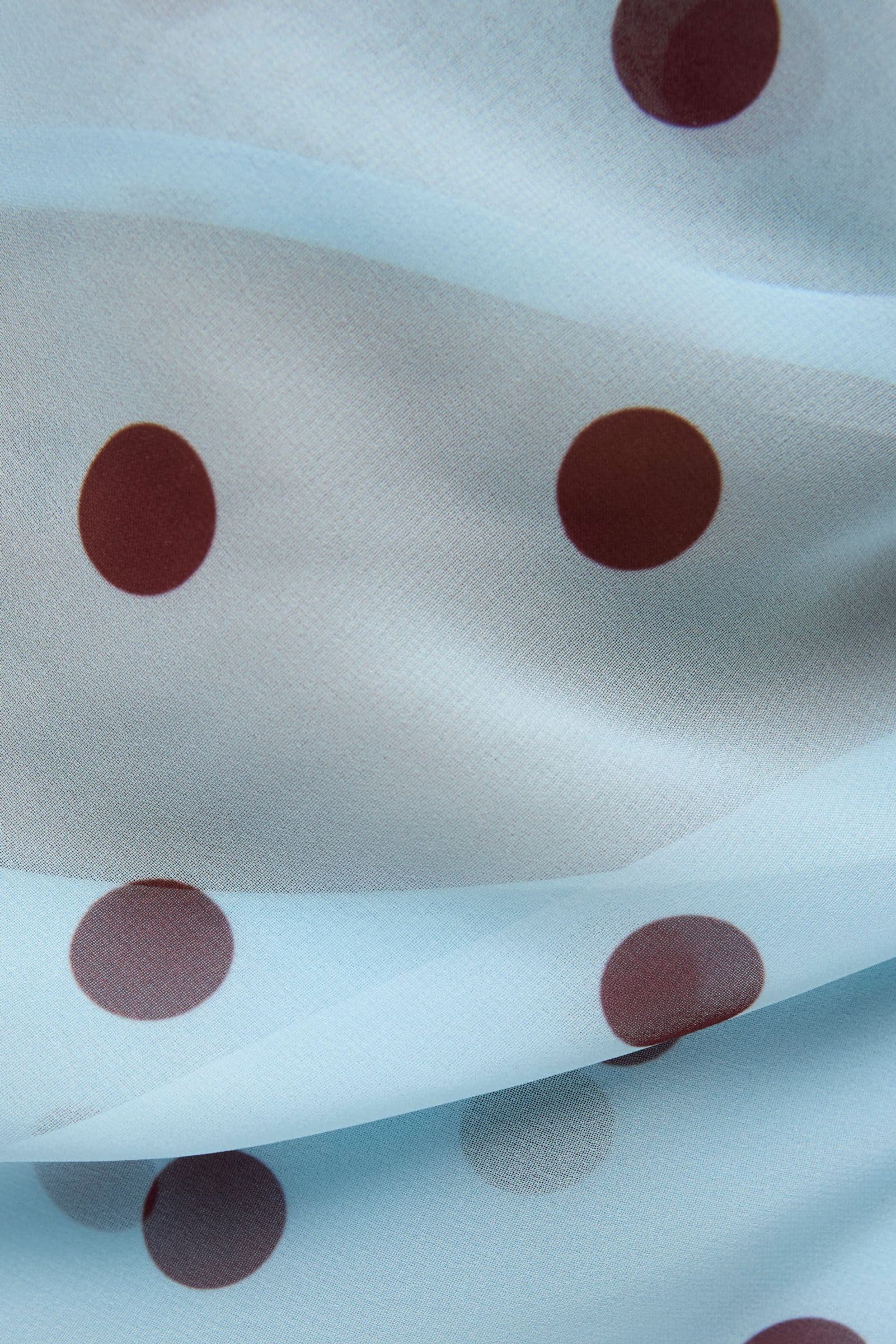ENYARSI TIE TOP 7349 Blue Maroon Polka Dot