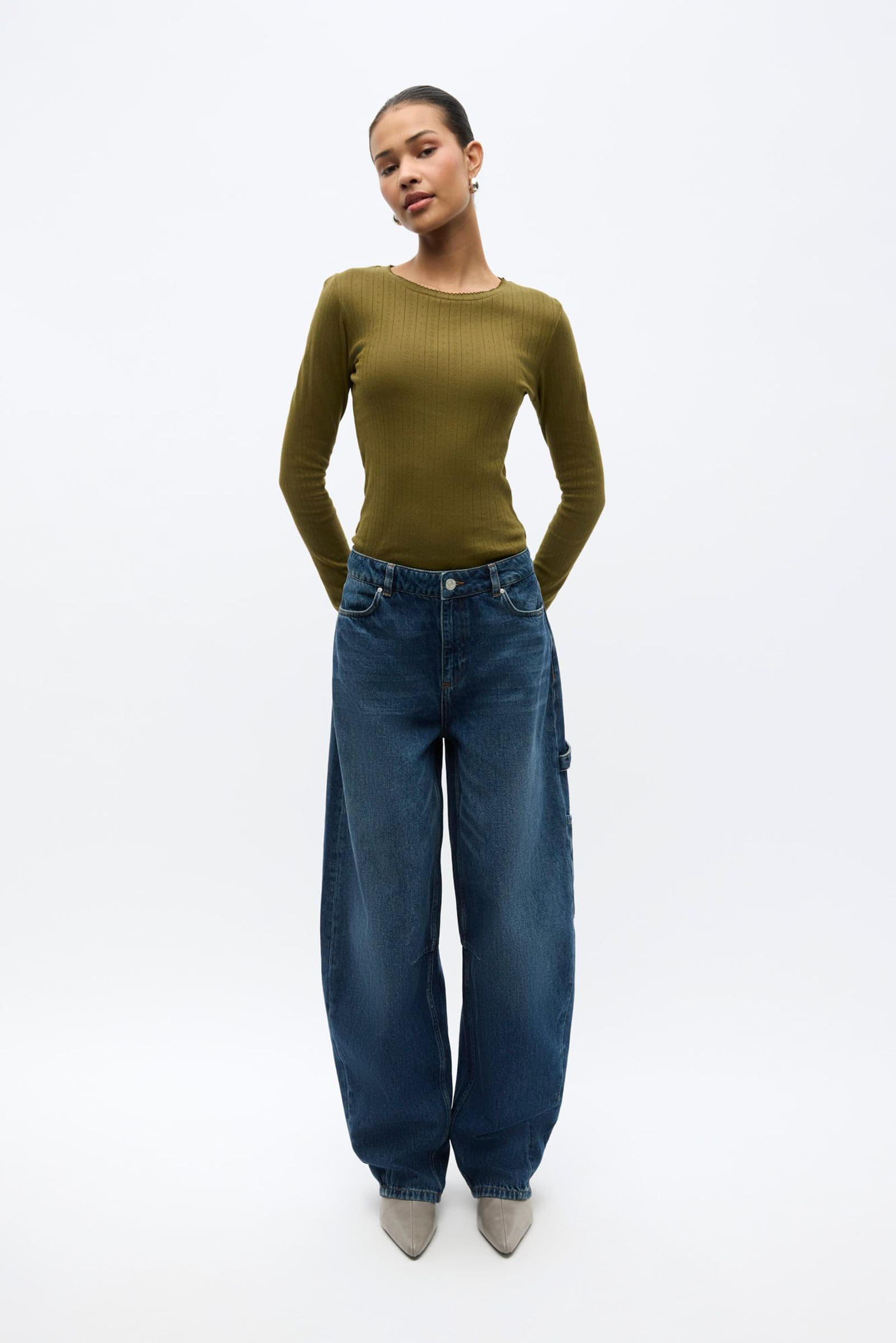 ENBILLIE POCKET JEANS 6856 Worn dark blue