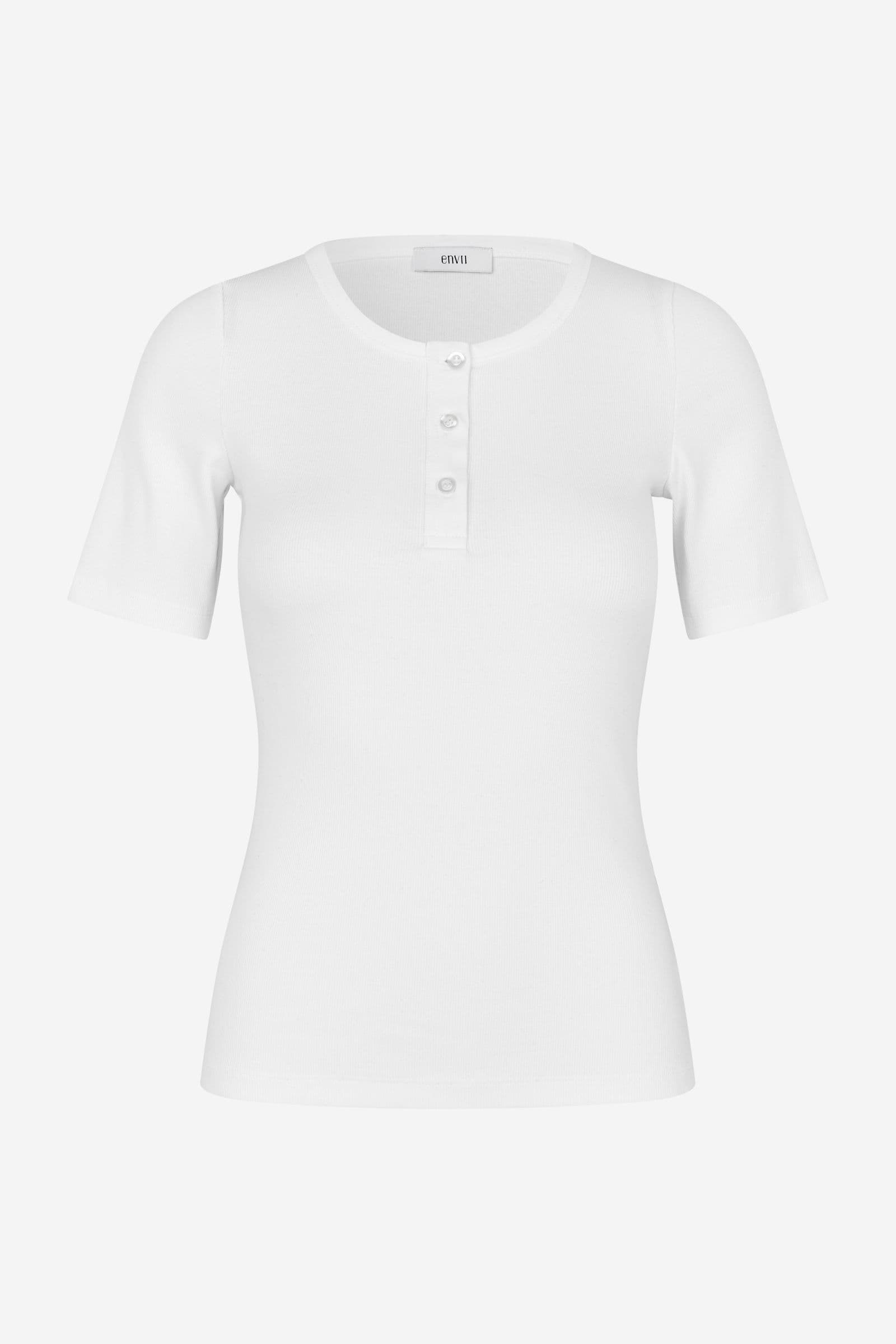 ENALLY HENLEY TEE 5314 Bright White