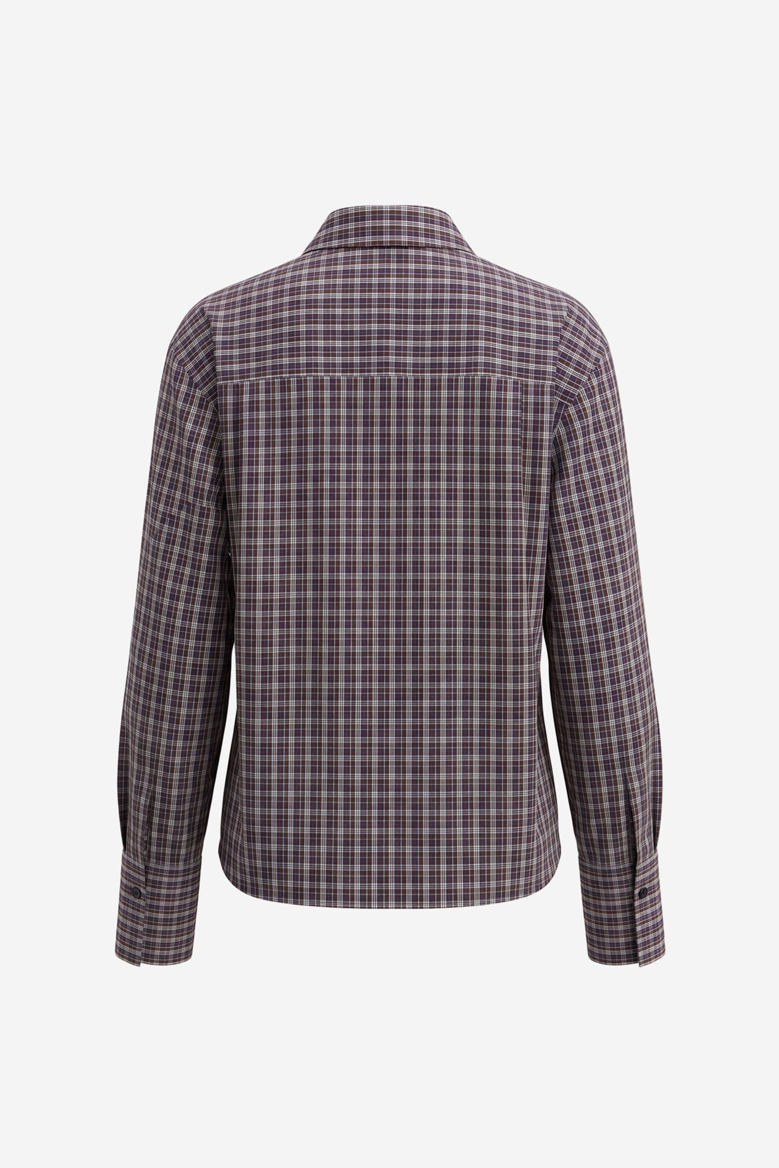 ENWEB LS SHORT SHIRT CH 7586 BLUE BROWN CH.