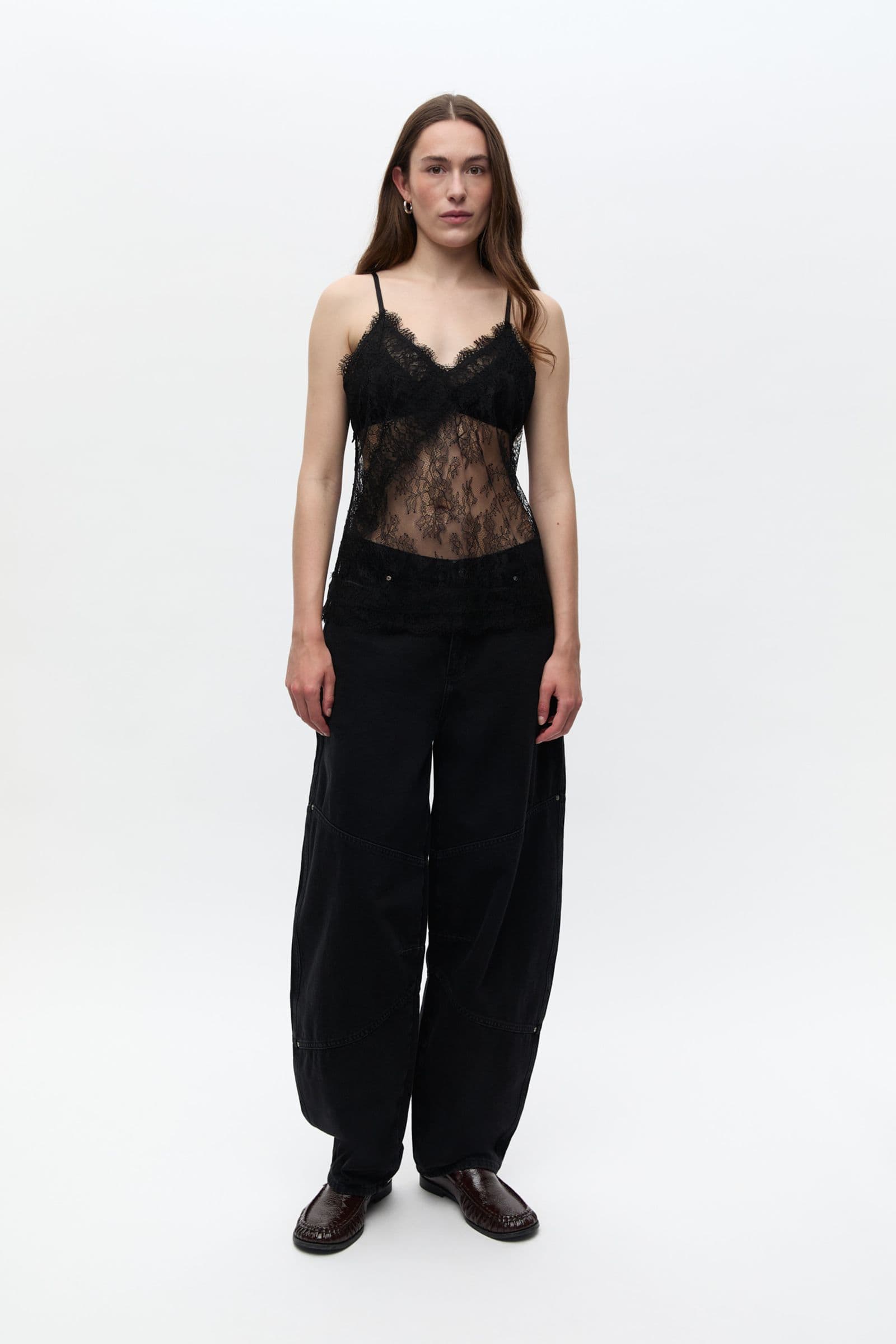 Ennanna Singlet Top 7583 Schwarz
