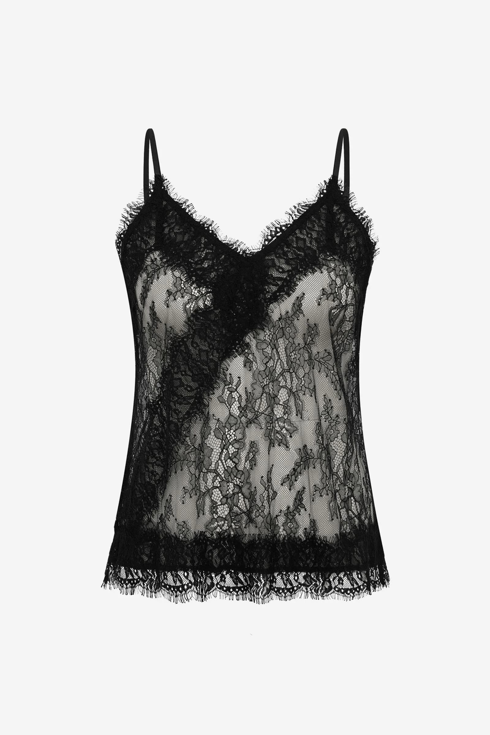 Ennanna Singlet Top 7583 Black