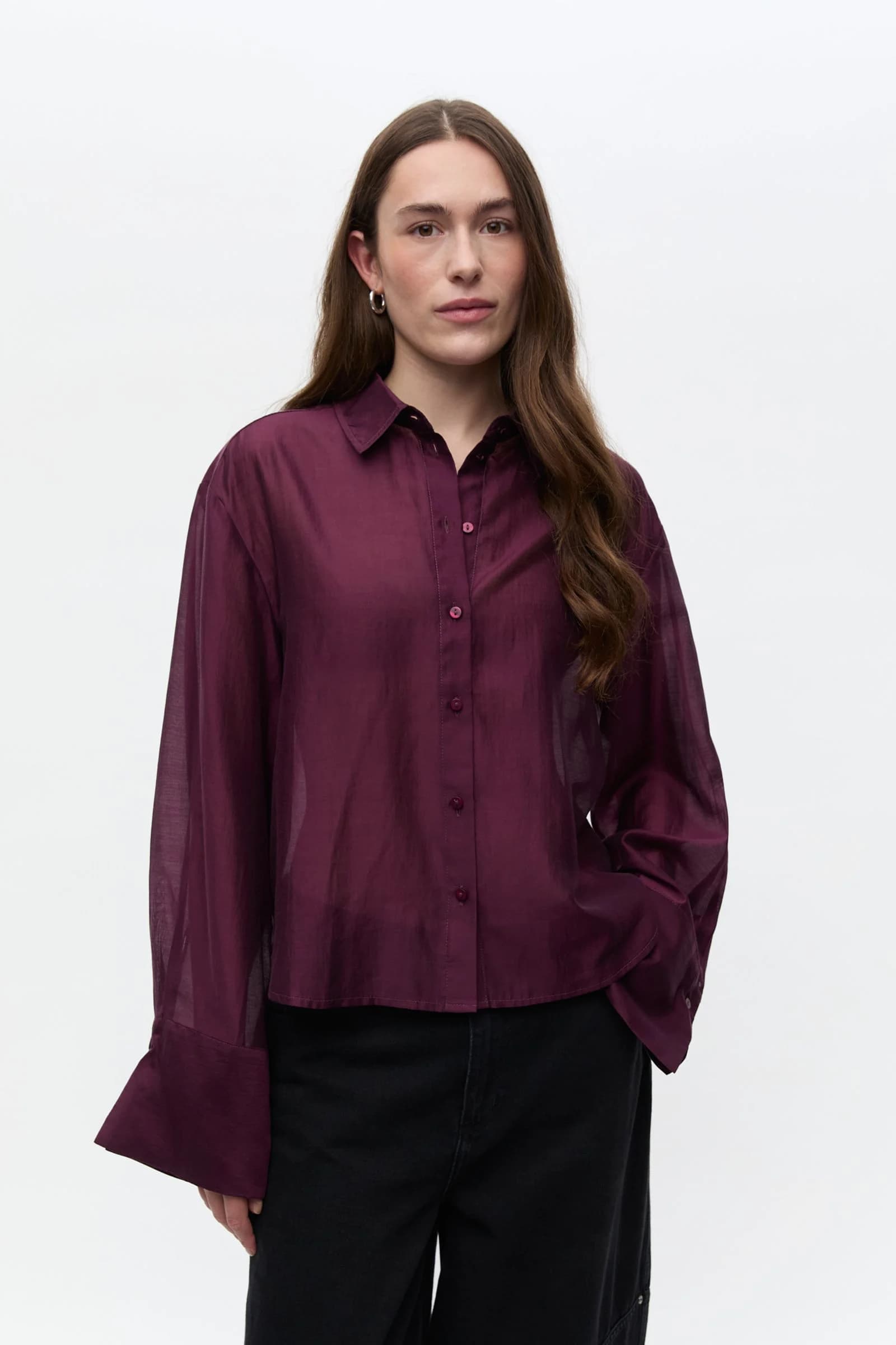 Enweb Ls Short Shirt 7604 Decadent Chocolate