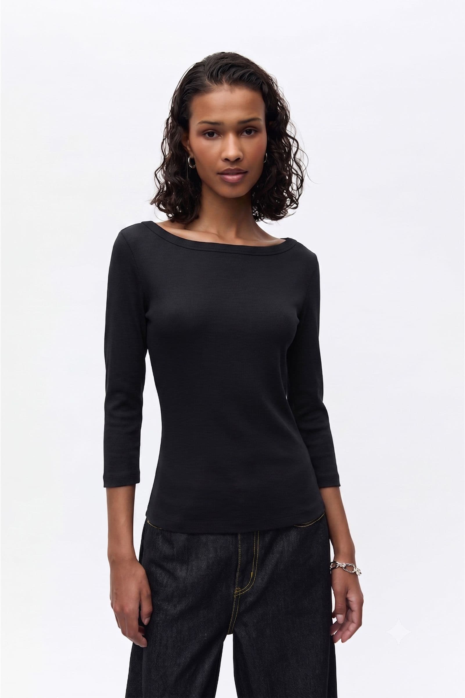 ENALLY LS B-N TEE 5314 Black