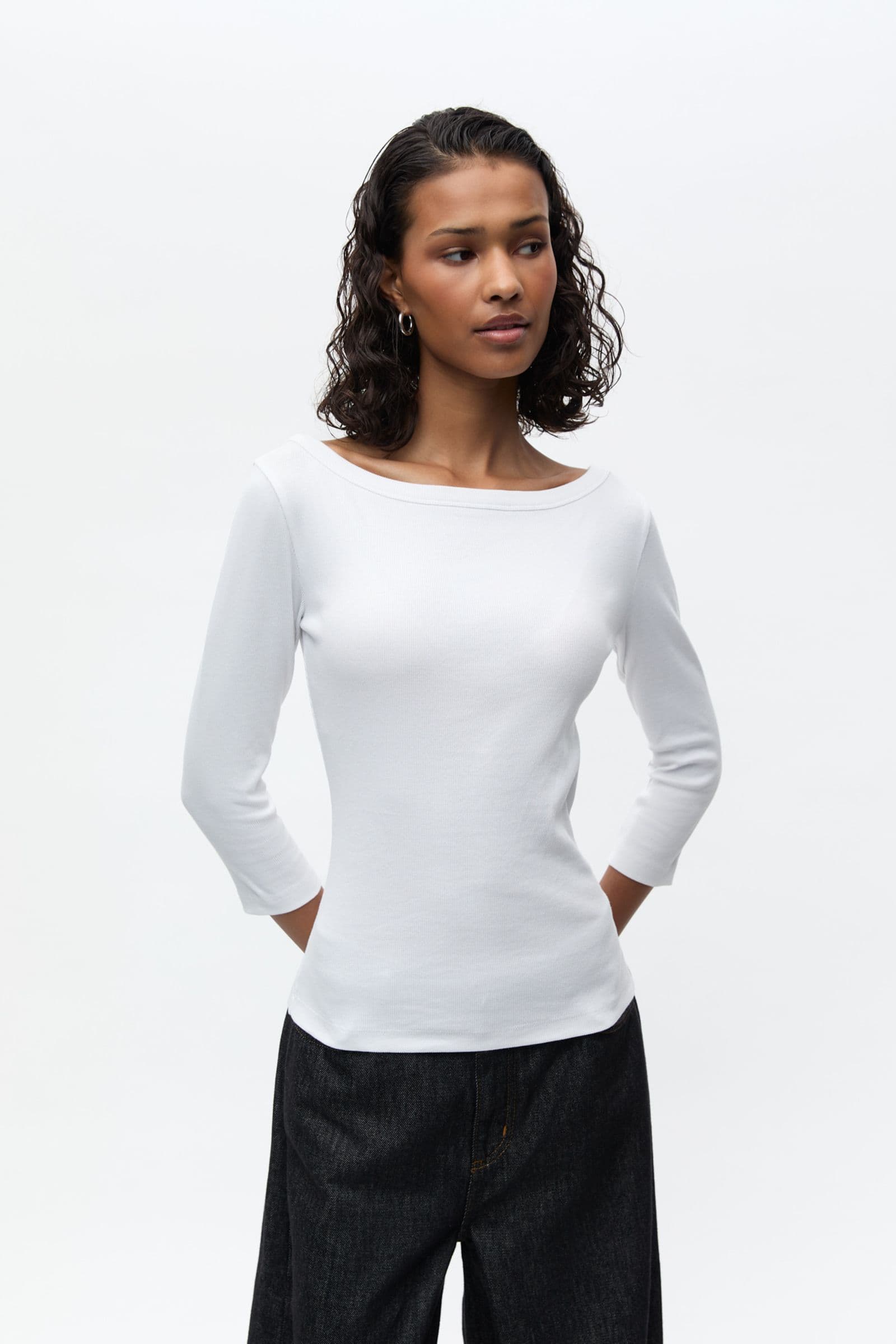 ENALLY LS B-N TEE 5314 Bright White