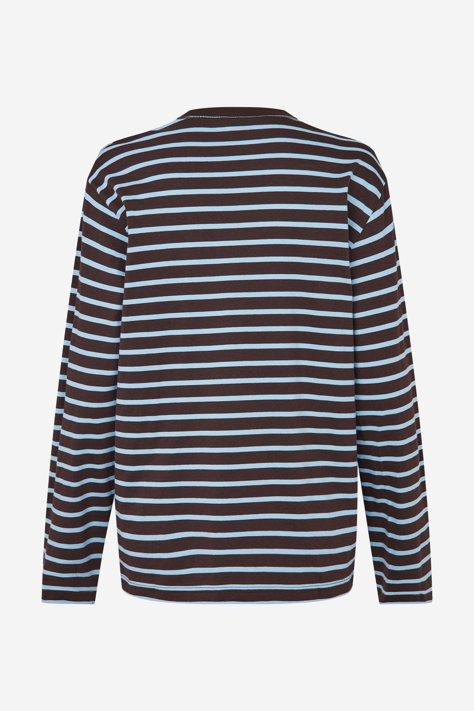 ENKULLA LS STRIPE 5310 Chocolate blue stripe