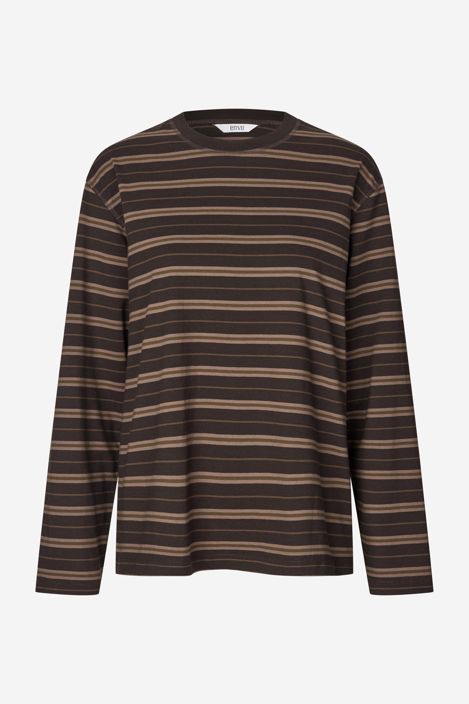 ENKULLA LS STRIPE 5310 Olive Torte Stripe