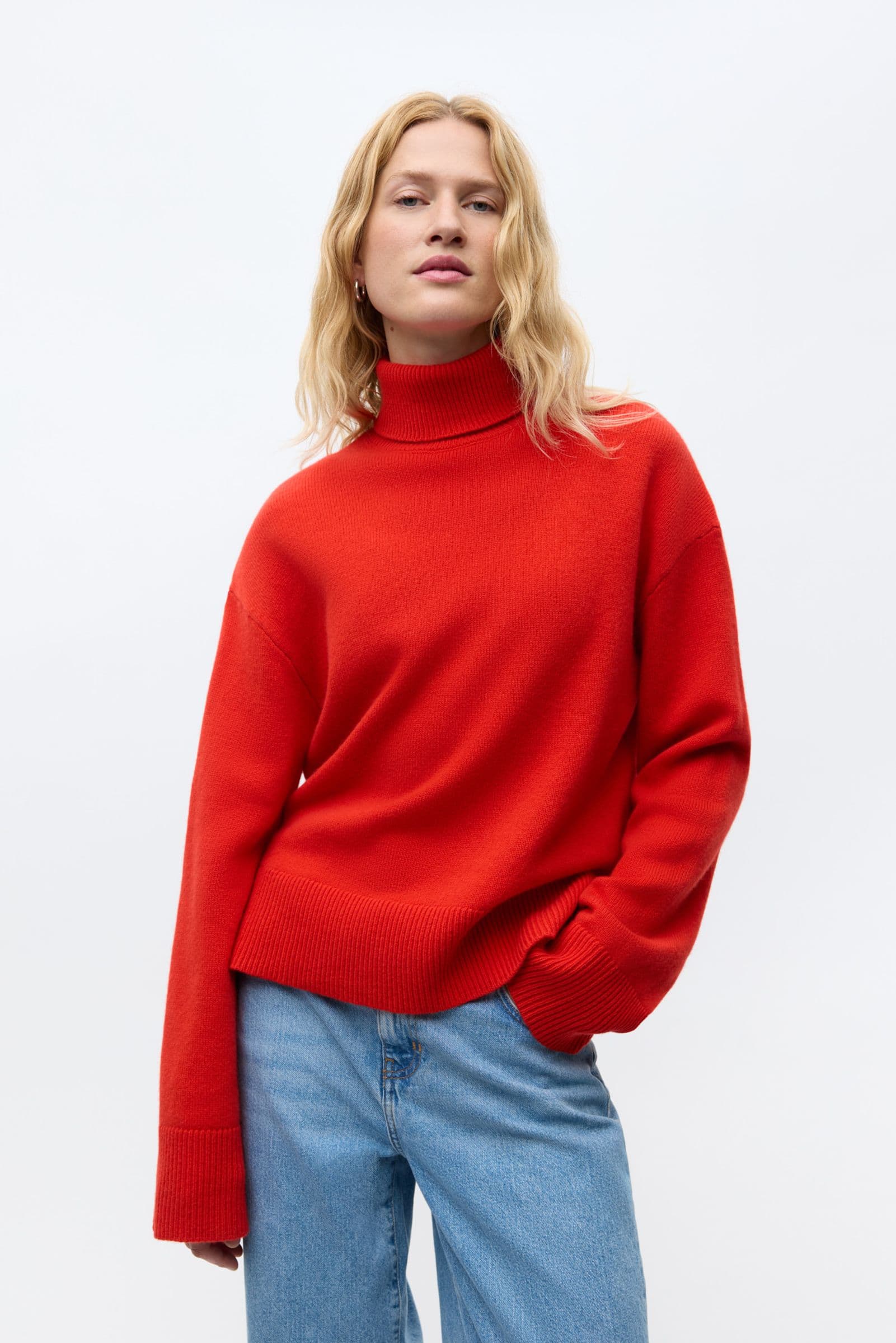 ENELISE LS KNIT 7230 FIERY RED
