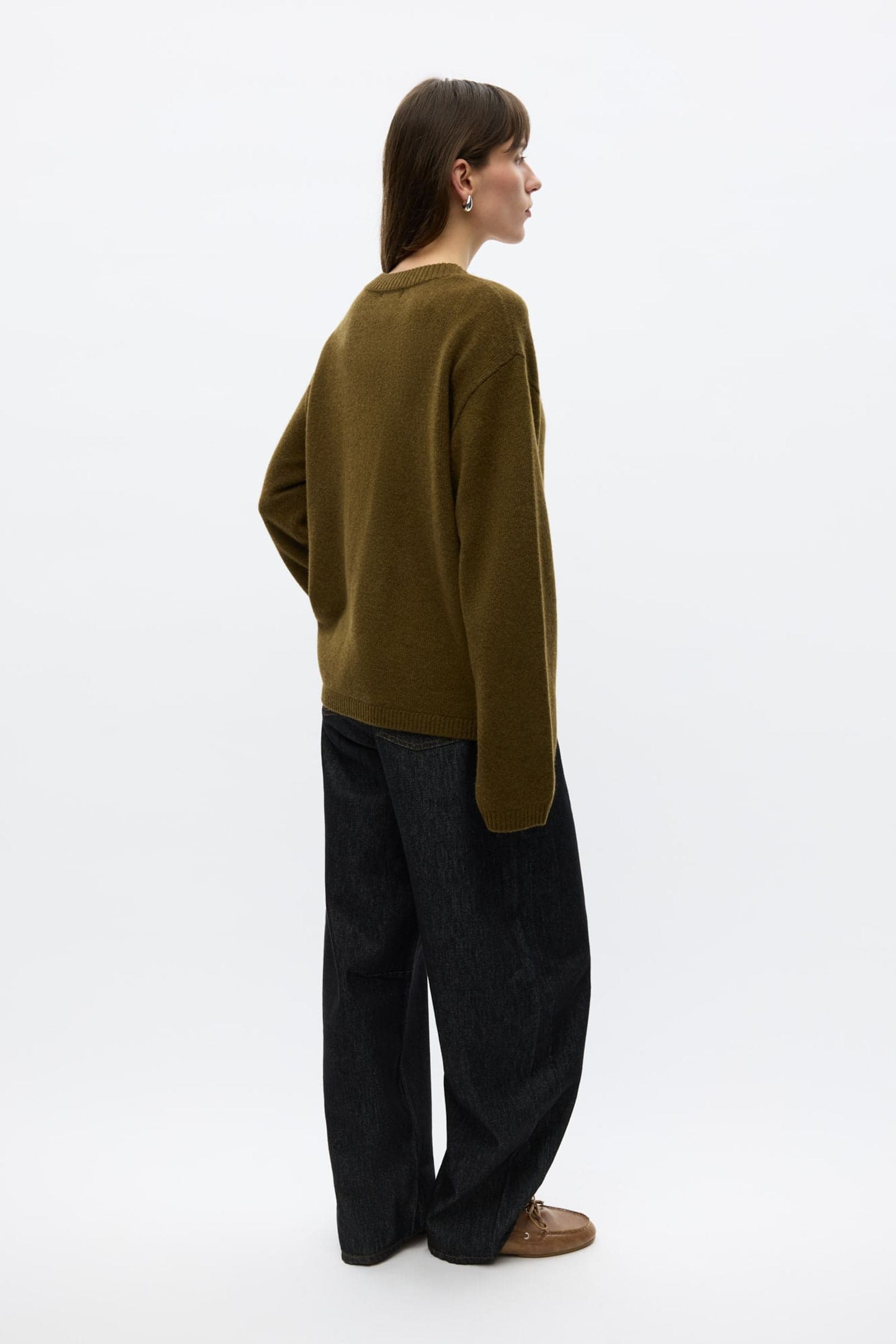 ENELISE LS CARDIGAN 7230 Dark Olive
