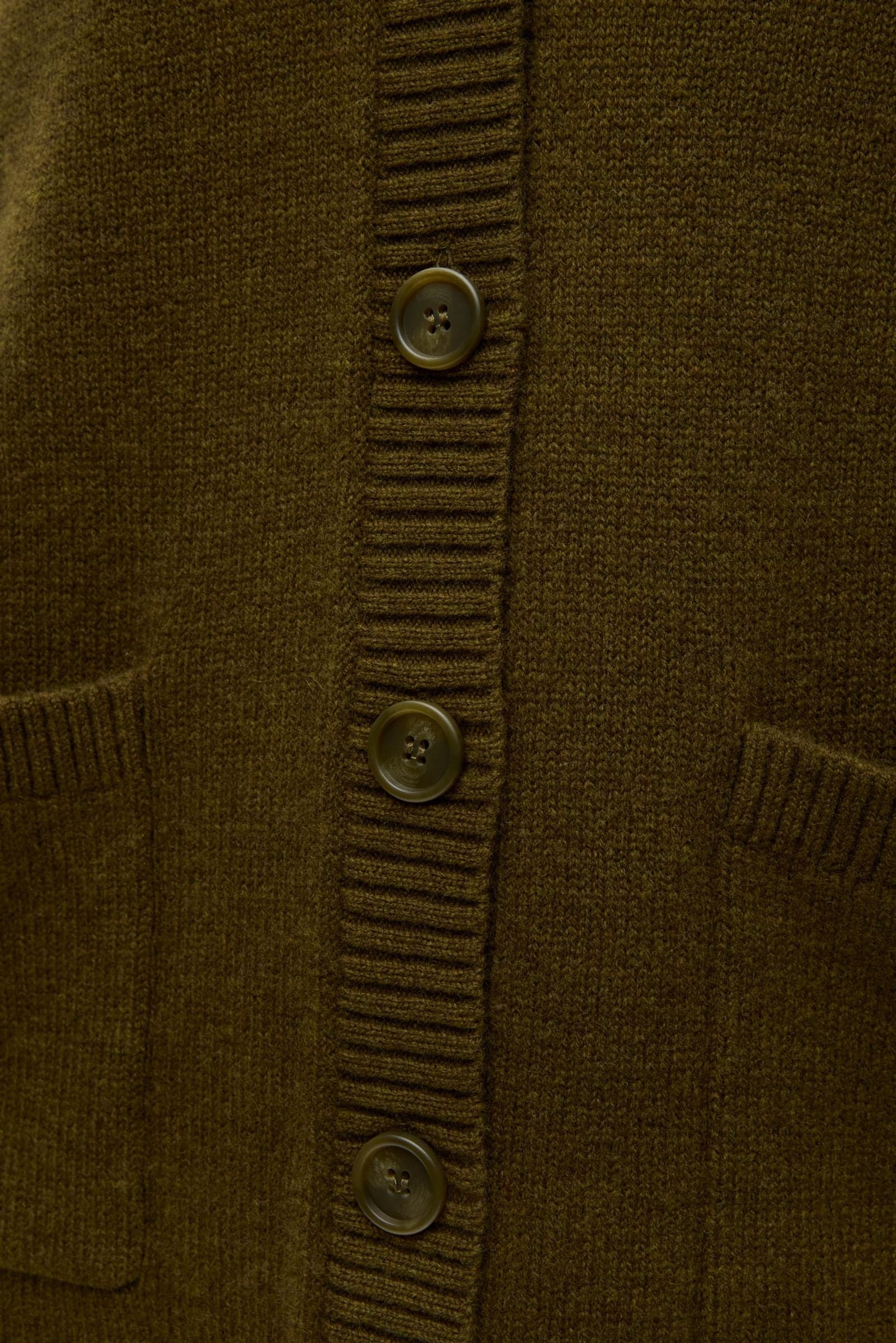 ENELISE LS CARDIGAN 7230 Dark Olive