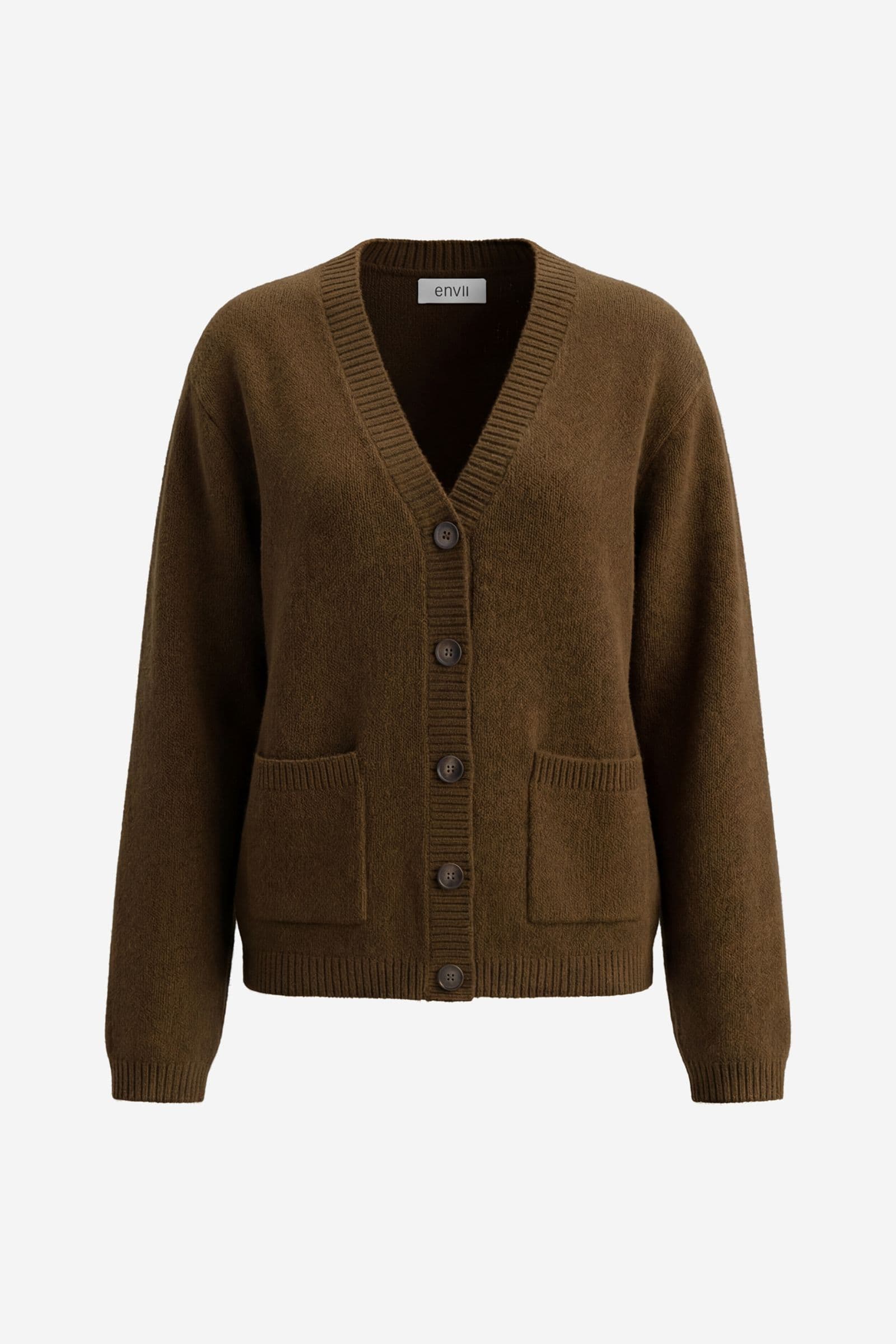 ENELISE LS CARDIGAN 7230 Dark Olive