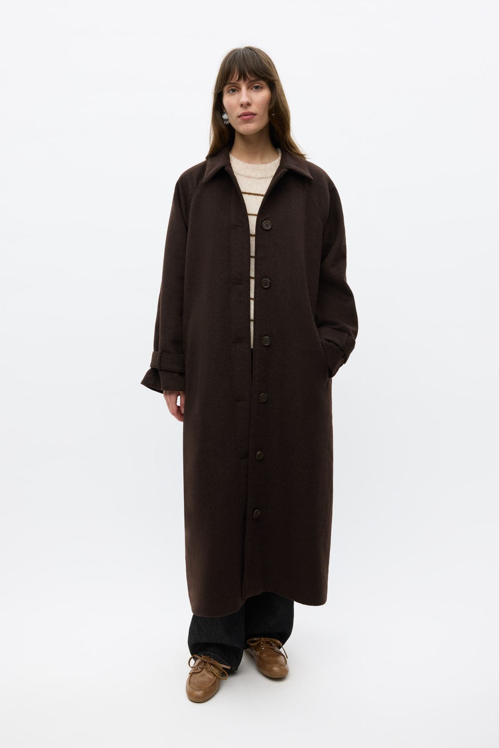 ENSENECA WOOL JACKET 7276 Chocolate Torte Mel