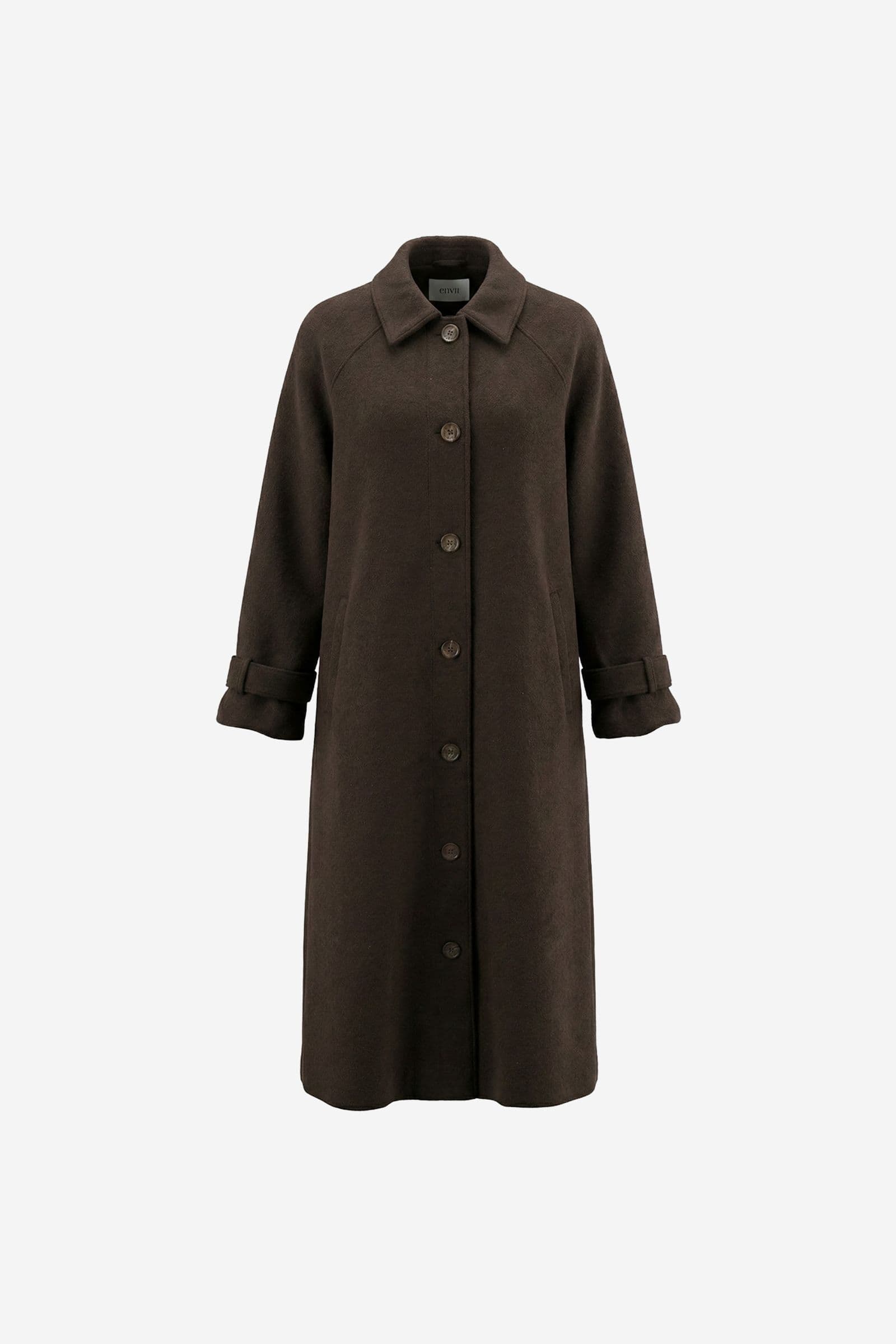 ENSENECA WOOL JACKET 7276 Chocolate Torte Mel