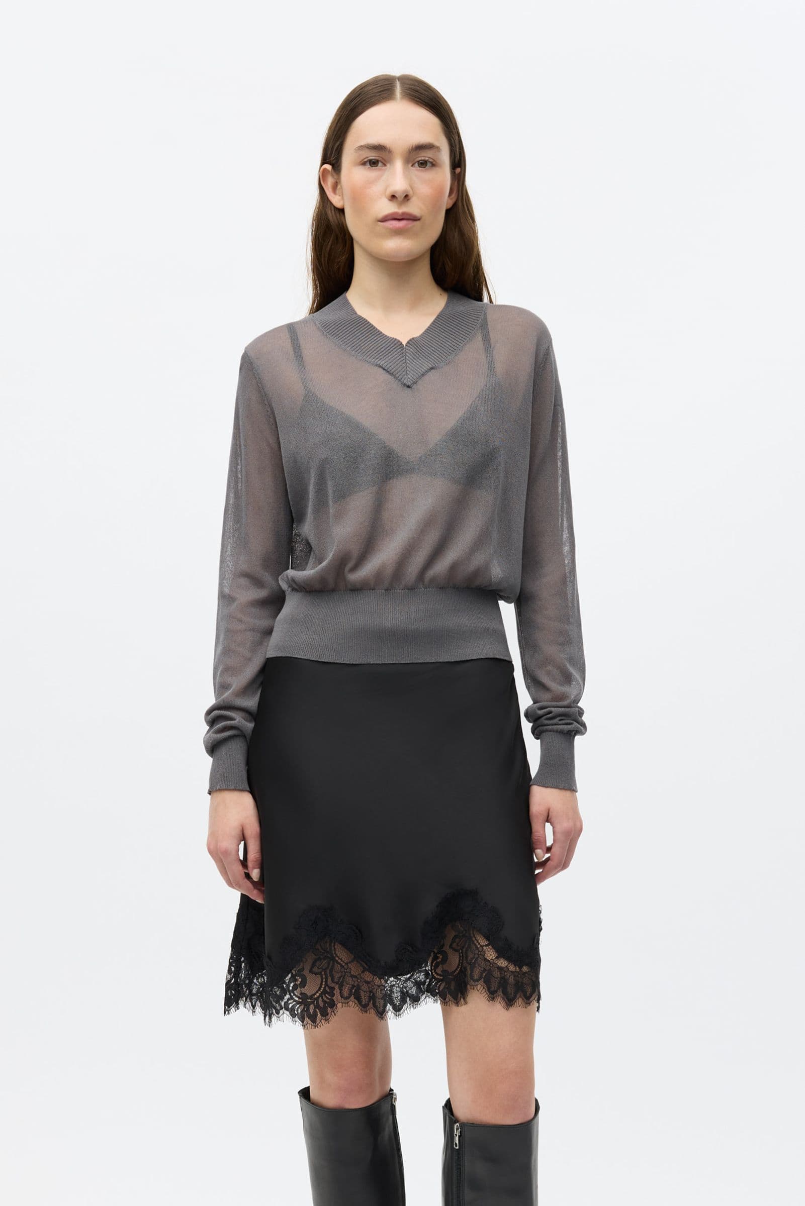 ENDOVIE LS V-N KNIT 7322 Asphalt