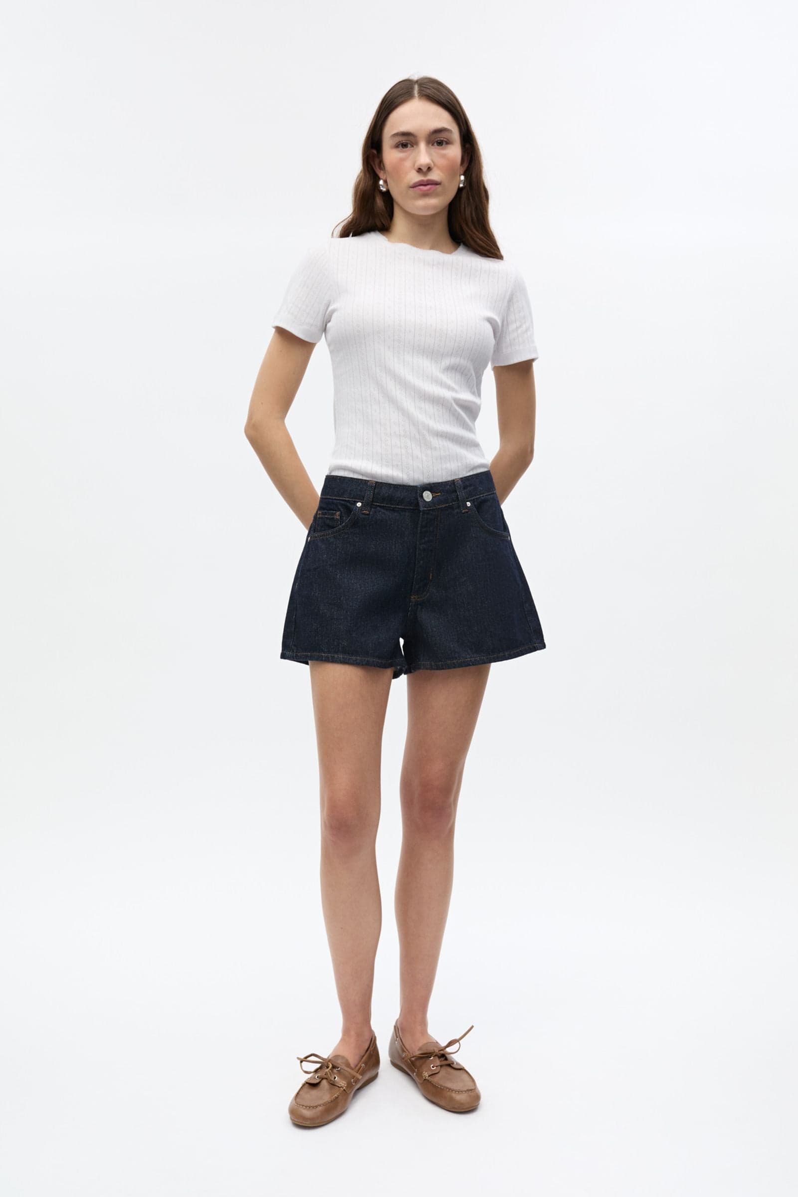 ENBLAKE SHORTS 6856 Dark blue rinse