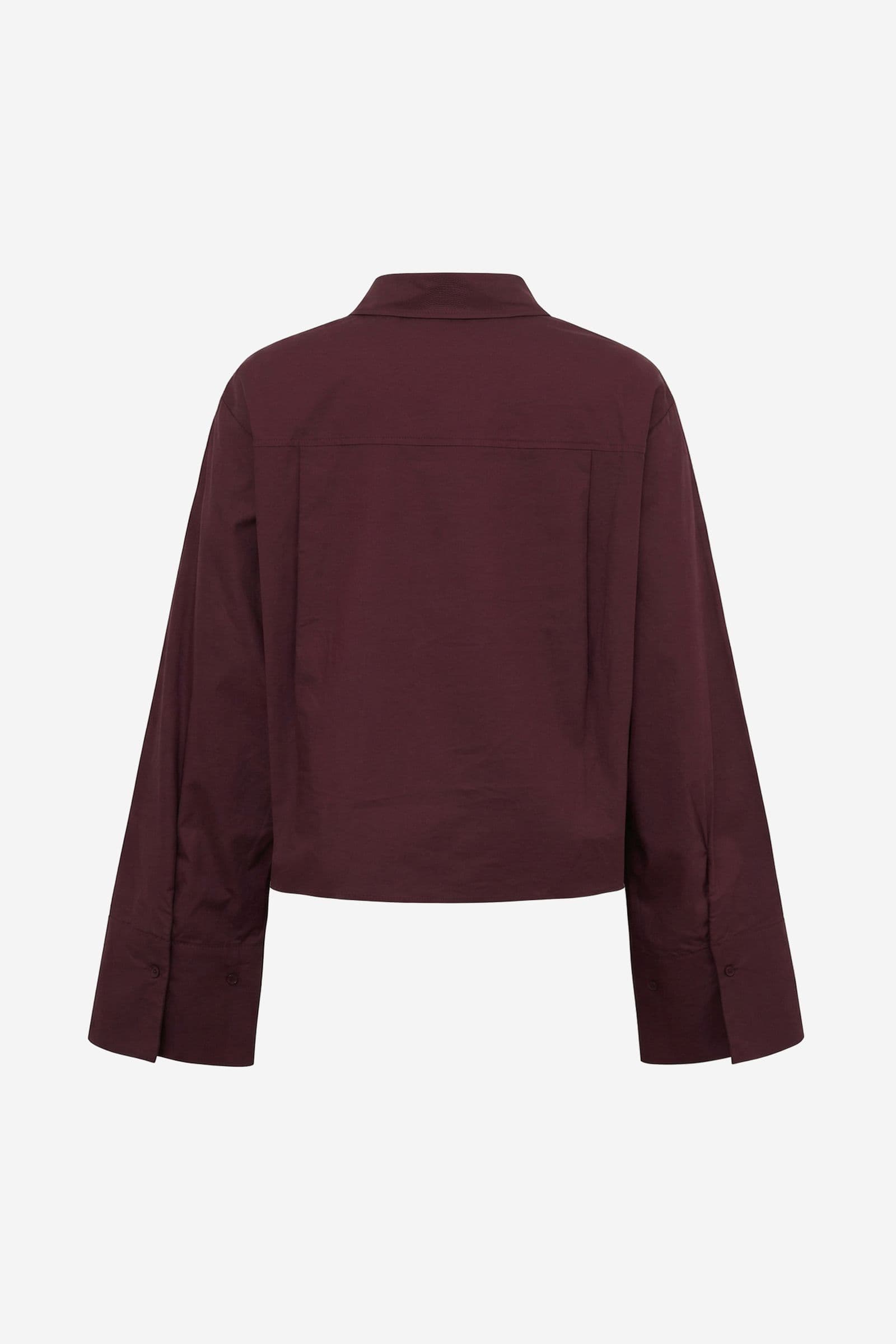Enweb Ls Short Shirt A 7544 Burgundy