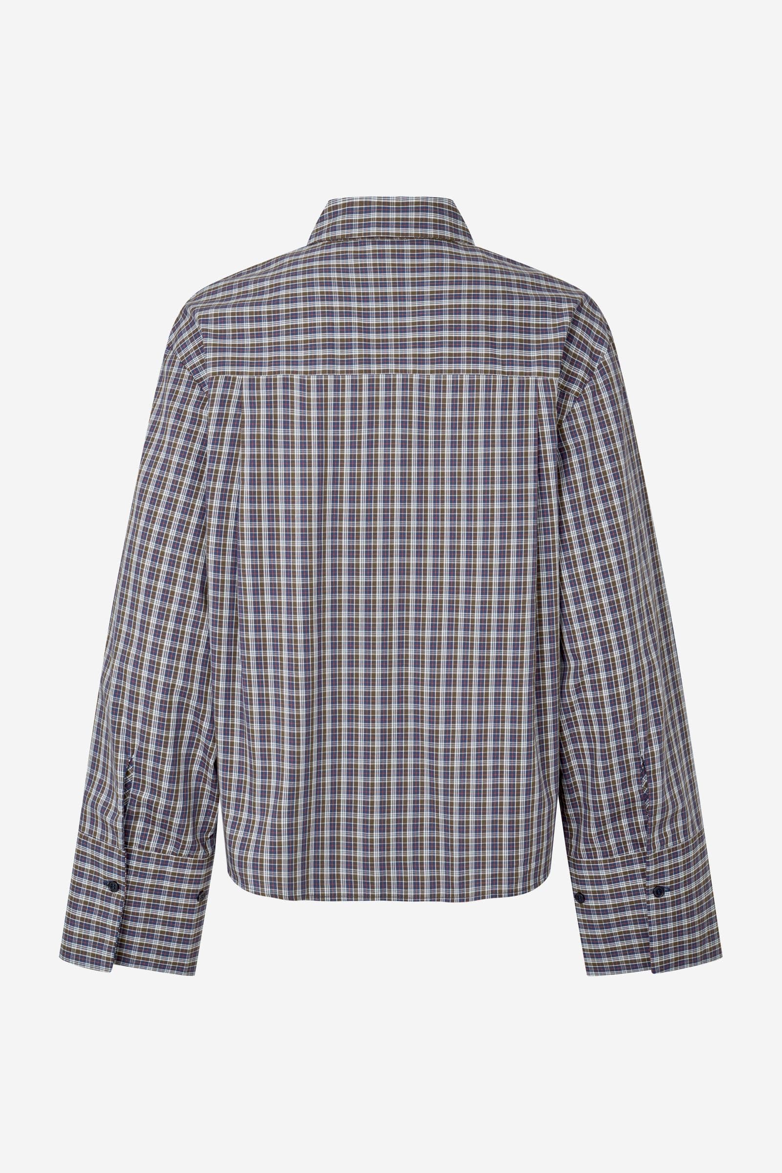 ENWEB LS SHORT SHIRT CH 7586 BLUE BROWN CH.