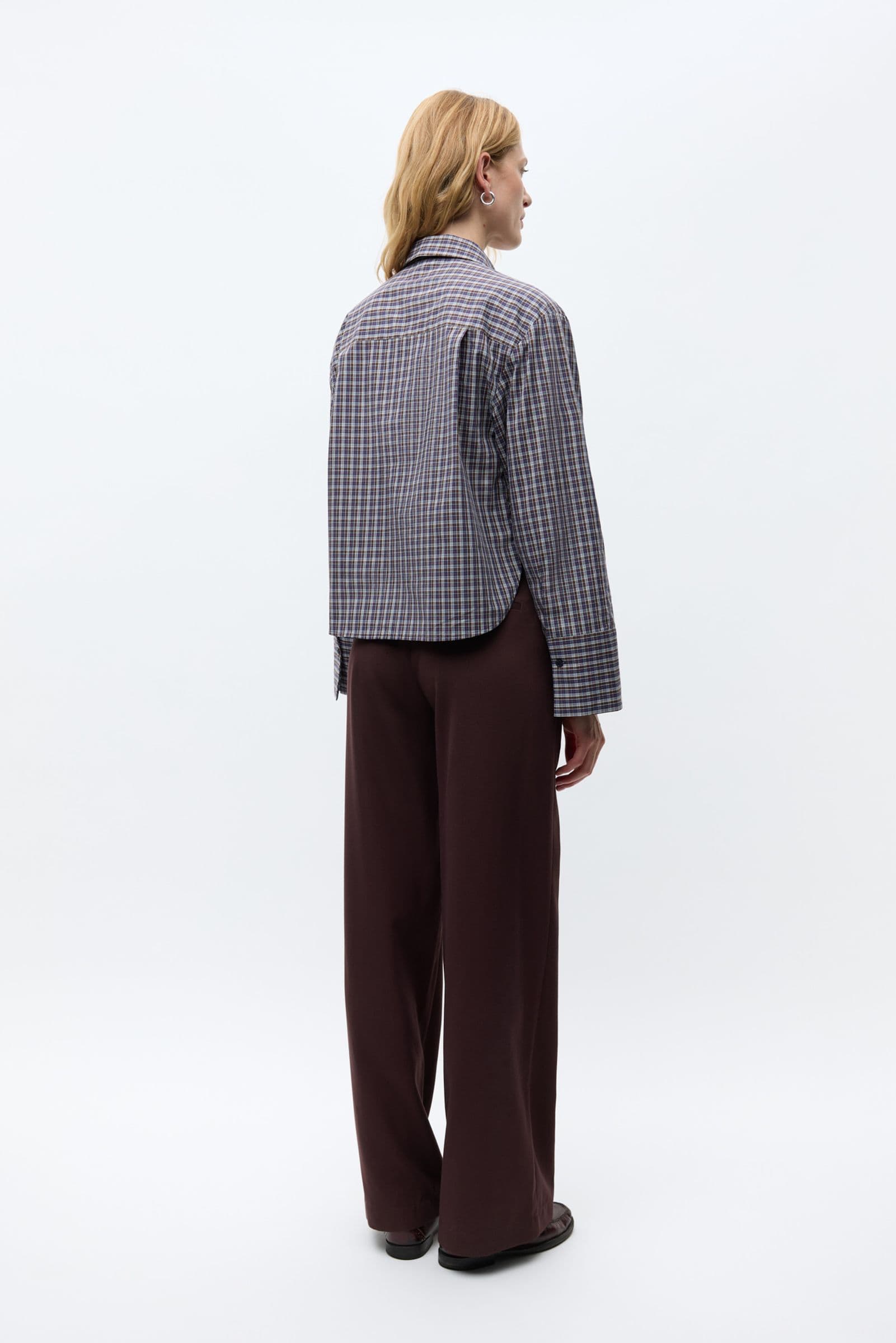 ENWEB LS SHORT SHIRT CH 7586 BLUE BROWN CH.
