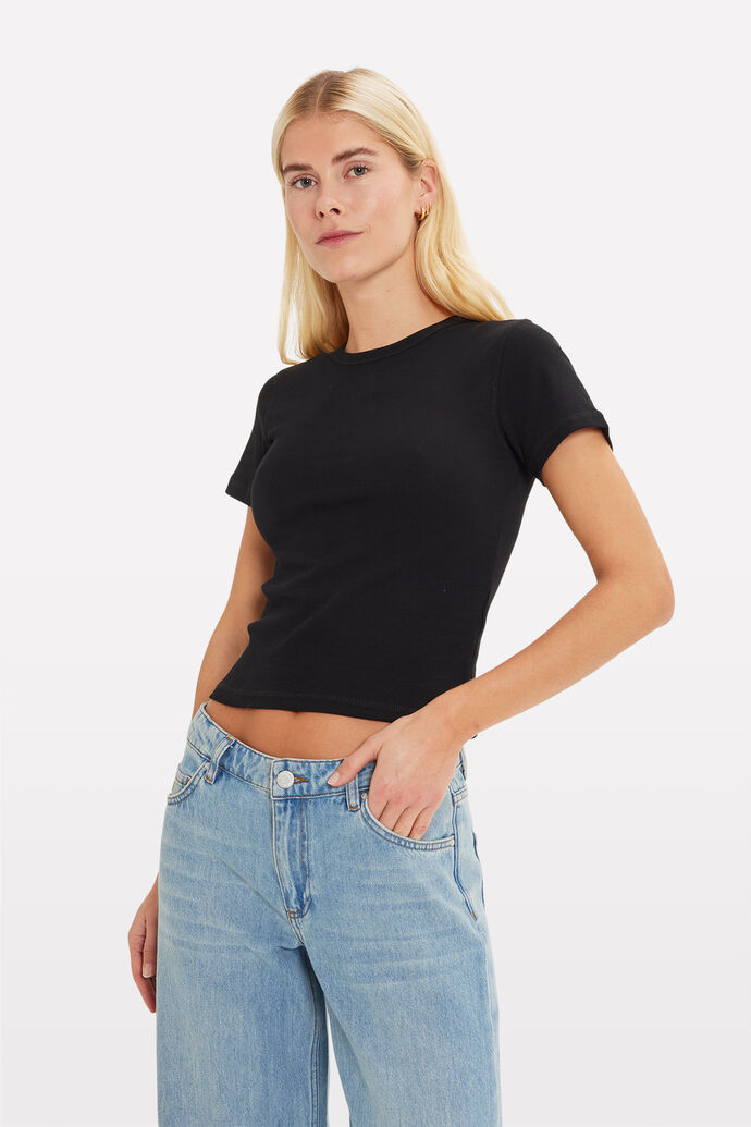 ENALLY SS CROP TEE 5314 image number 0